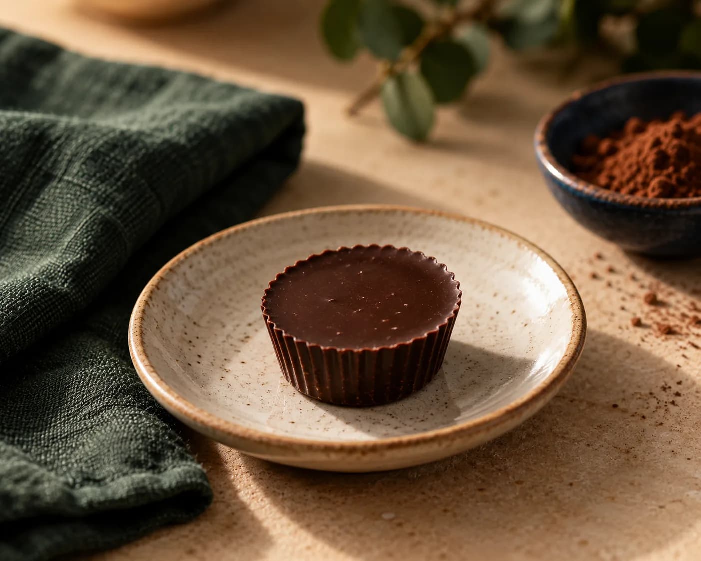 Dark Chocolate Macadamia Cups