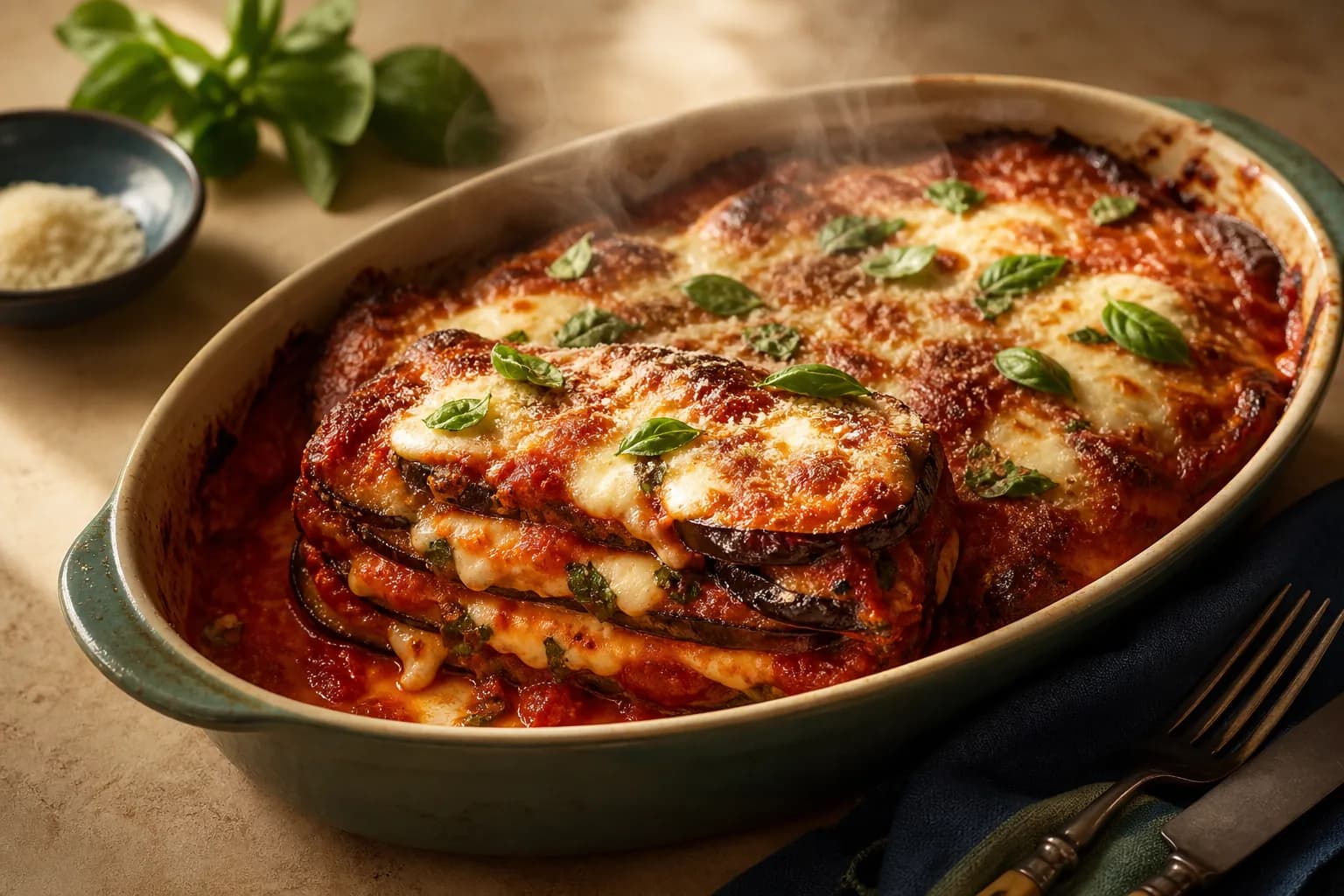 Aubergine Parmigiana