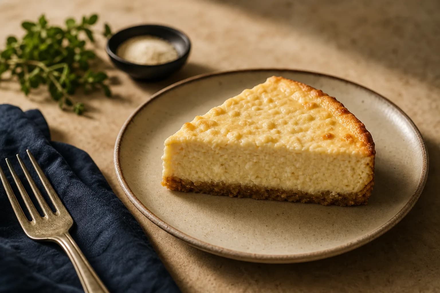 Baked Protein Cheesecake