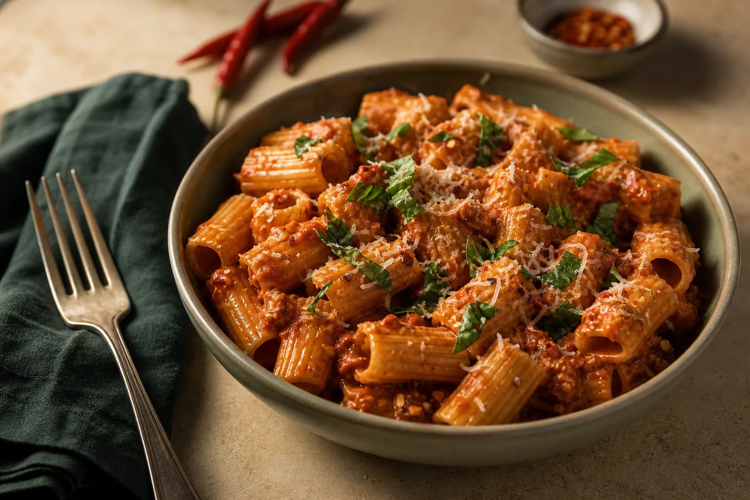 Calabrian Chilli Nduja Rigatoni