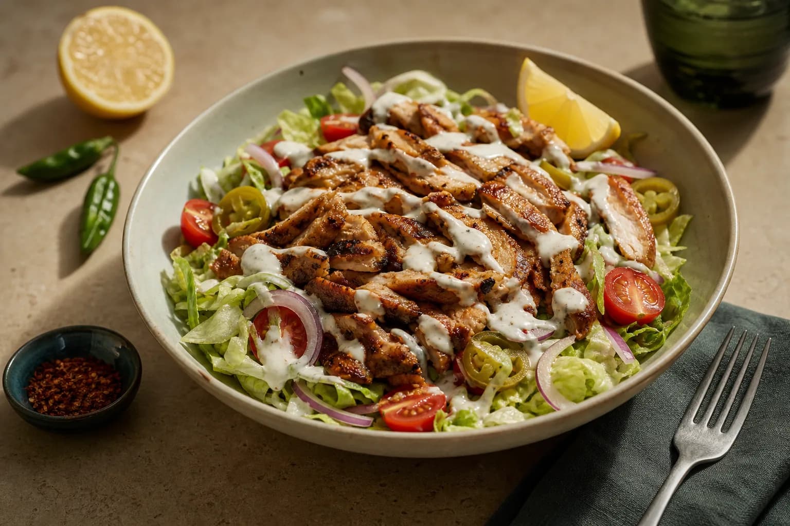 Chicken Doner Kebab Bowl