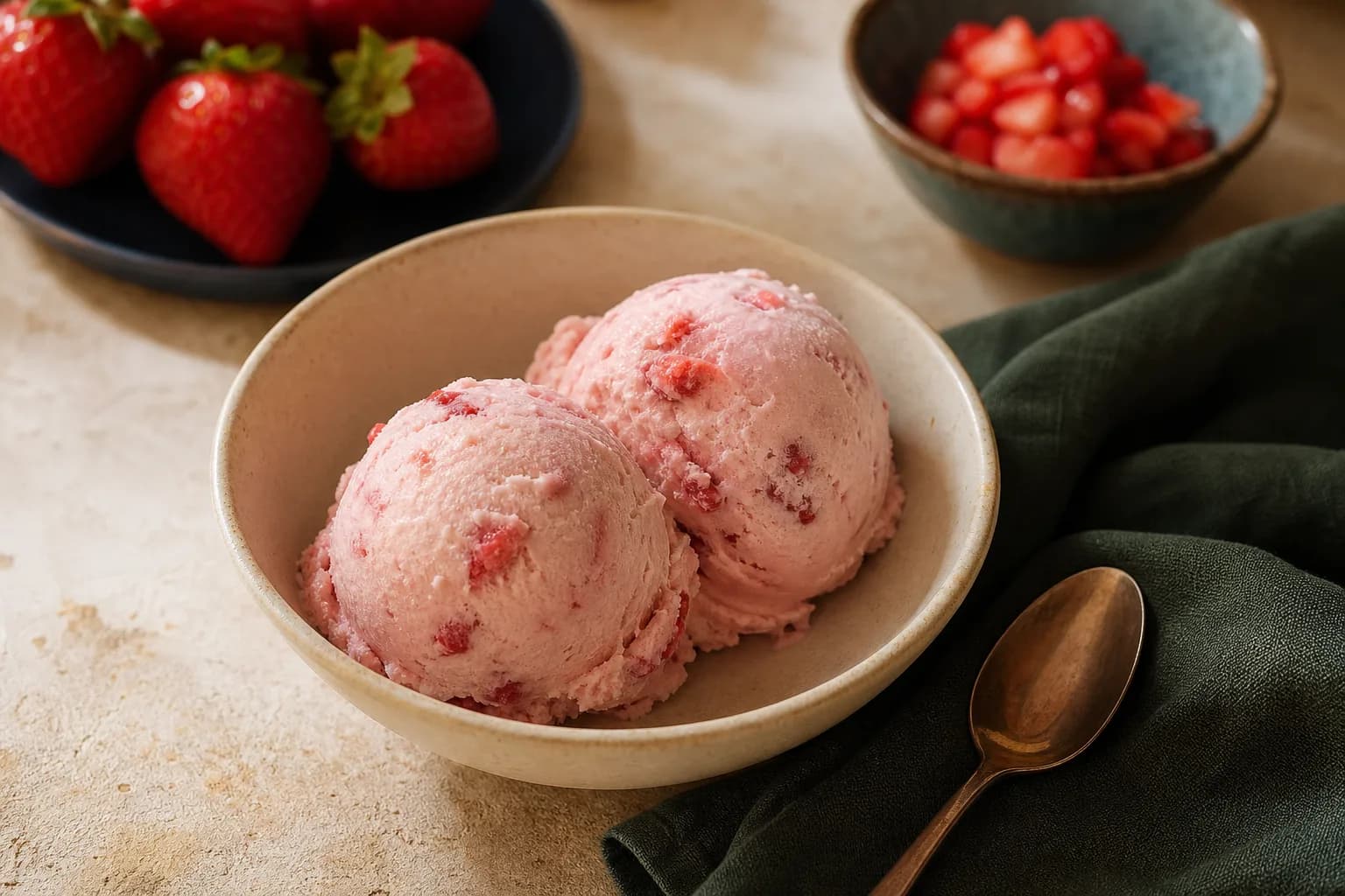 Cottage Cheese Ice Cream, Strawberry