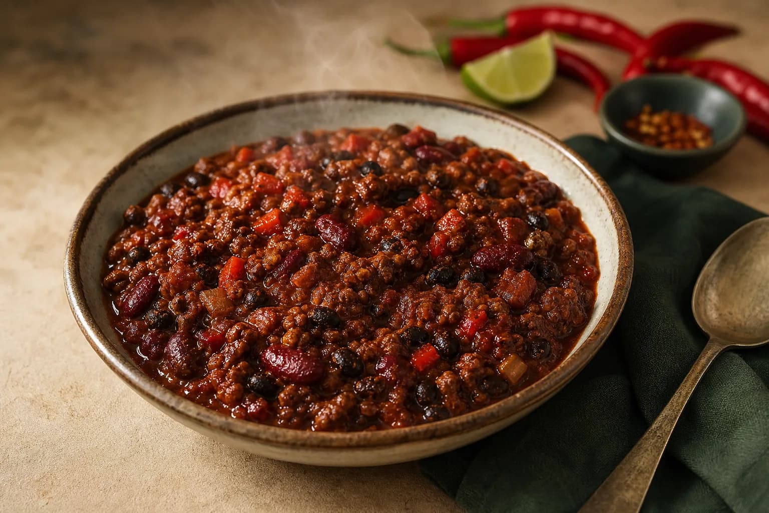 Hearty Double Beef and Chorizo Chilli