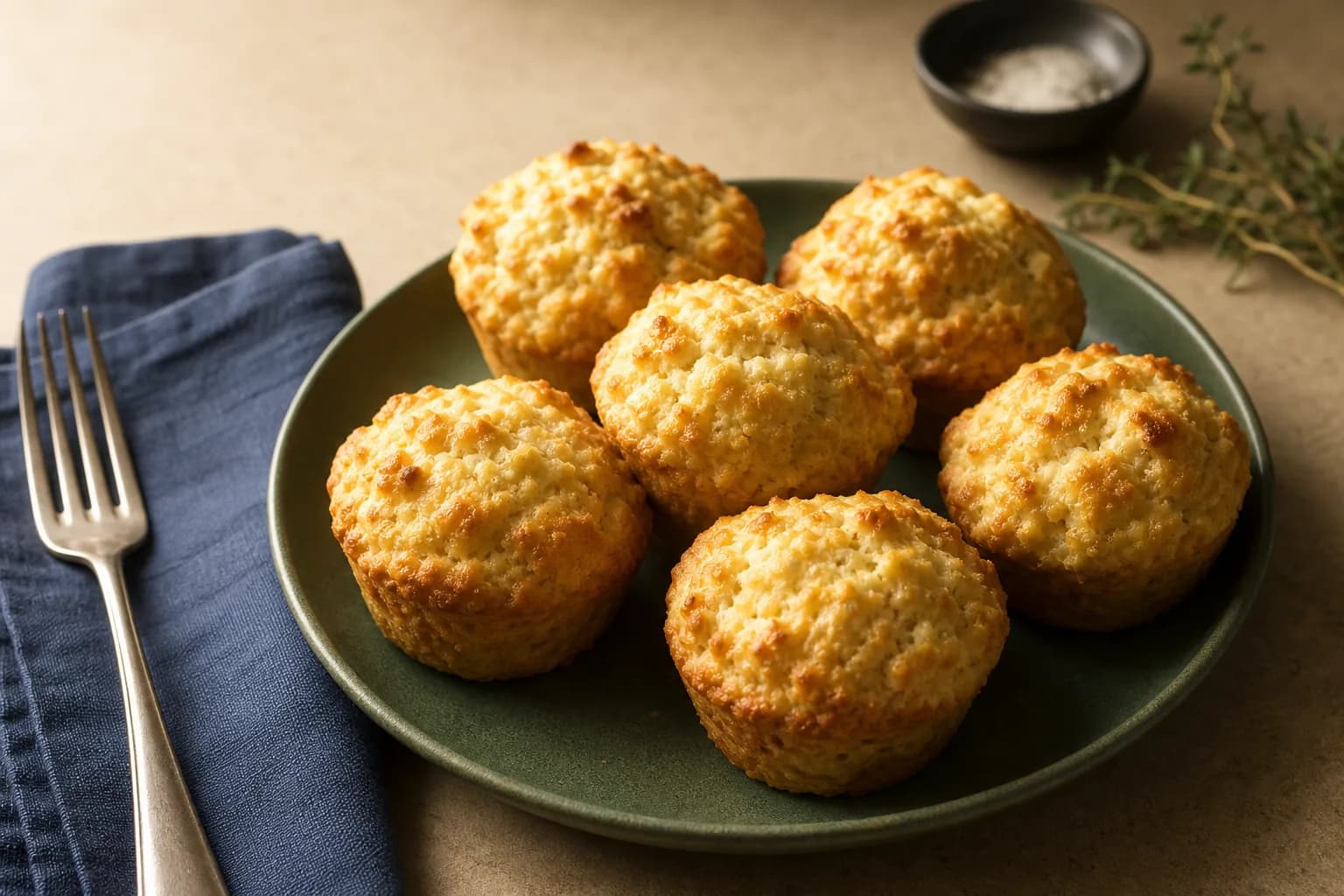 High-Protein Savoury Cheese Muffins