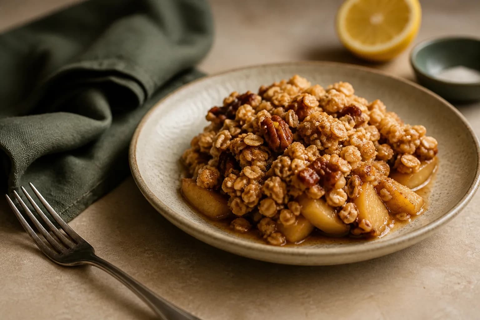Lighter Apple Crumble