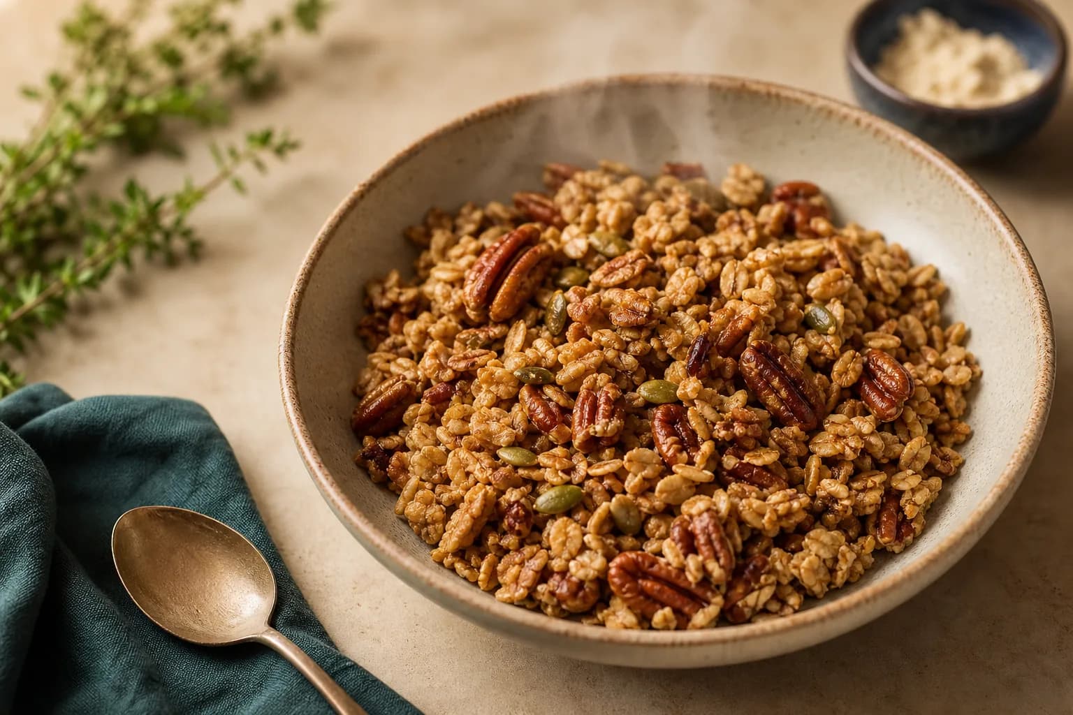 Maple Pecan Protein Granola