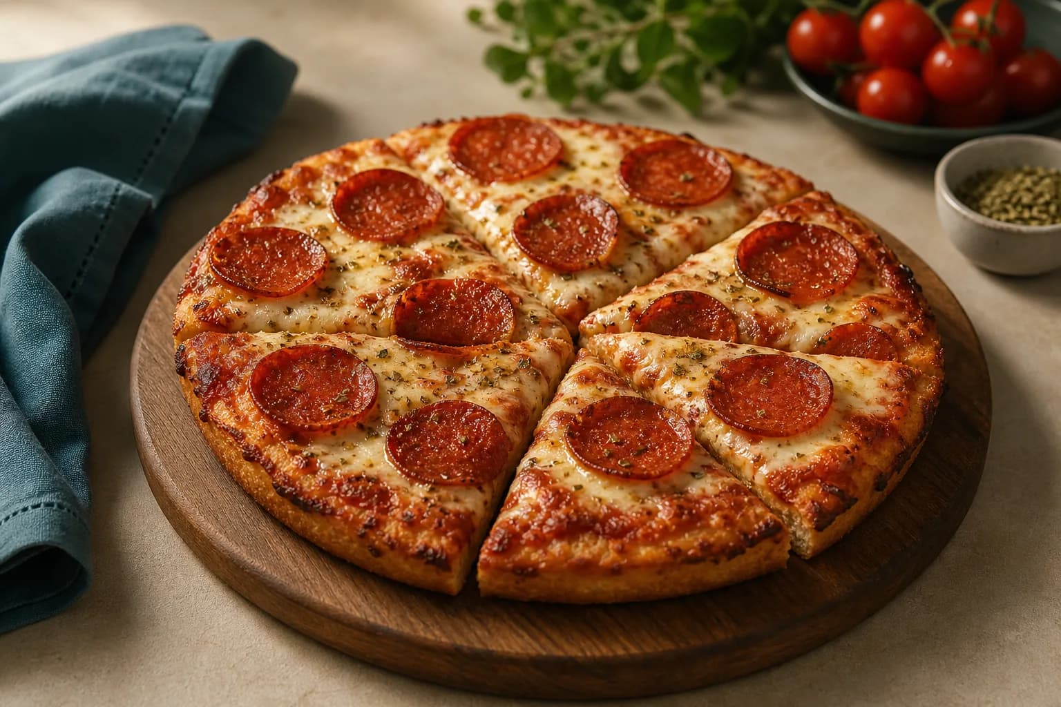Pepperoni Pan Pizza