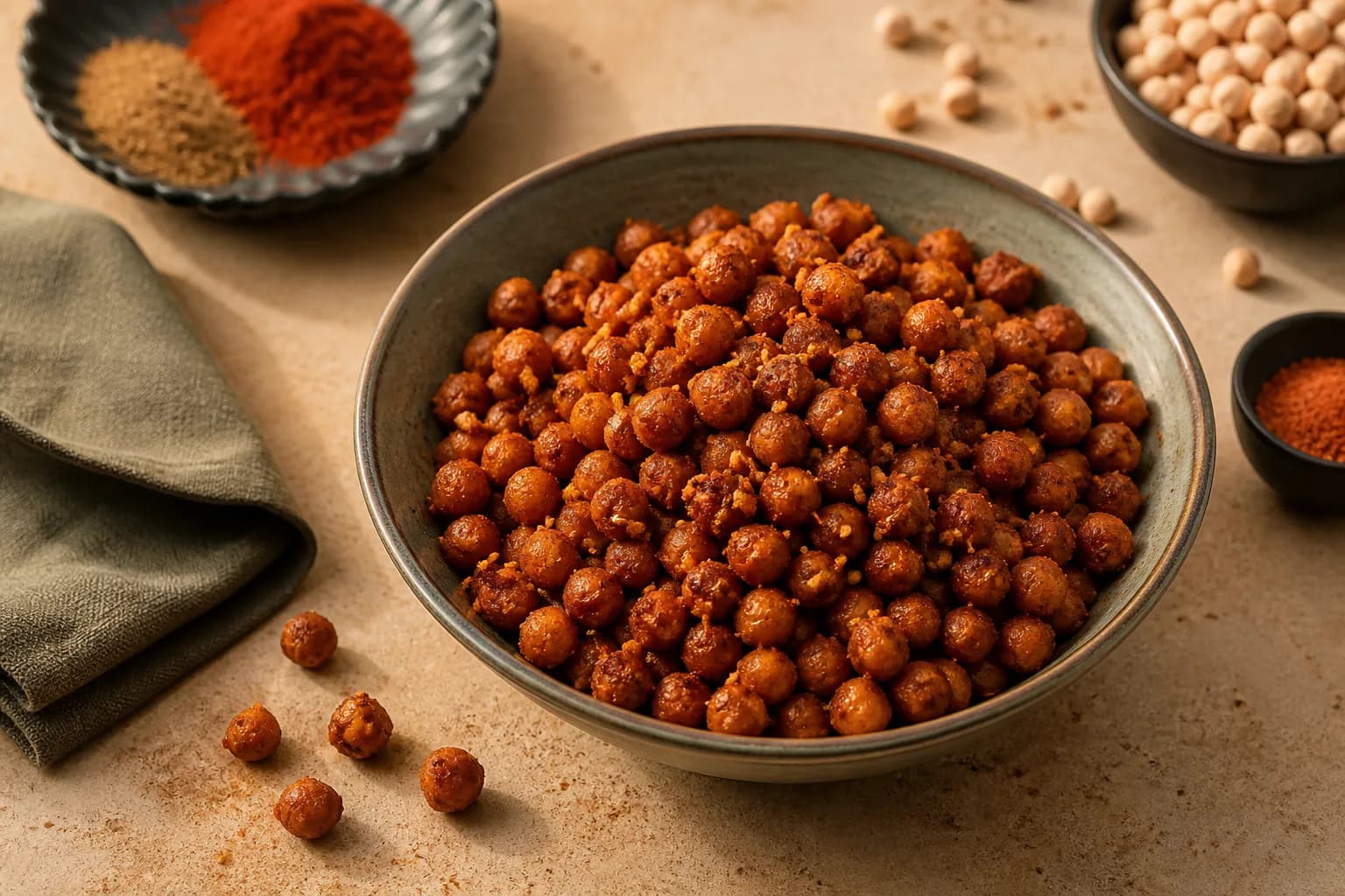 Roasted Spiced Chickpeas