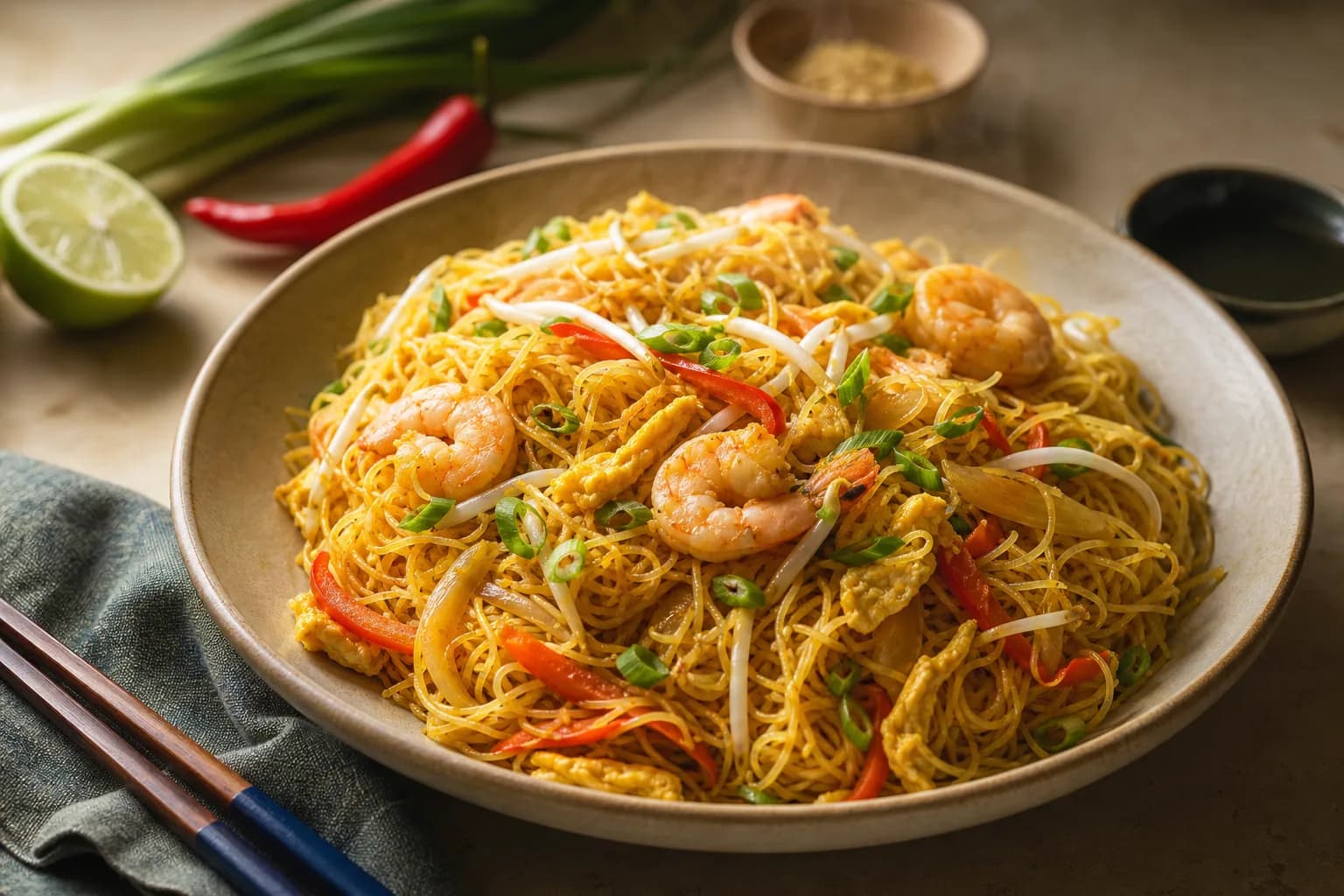 Singapore Prawn Noodles