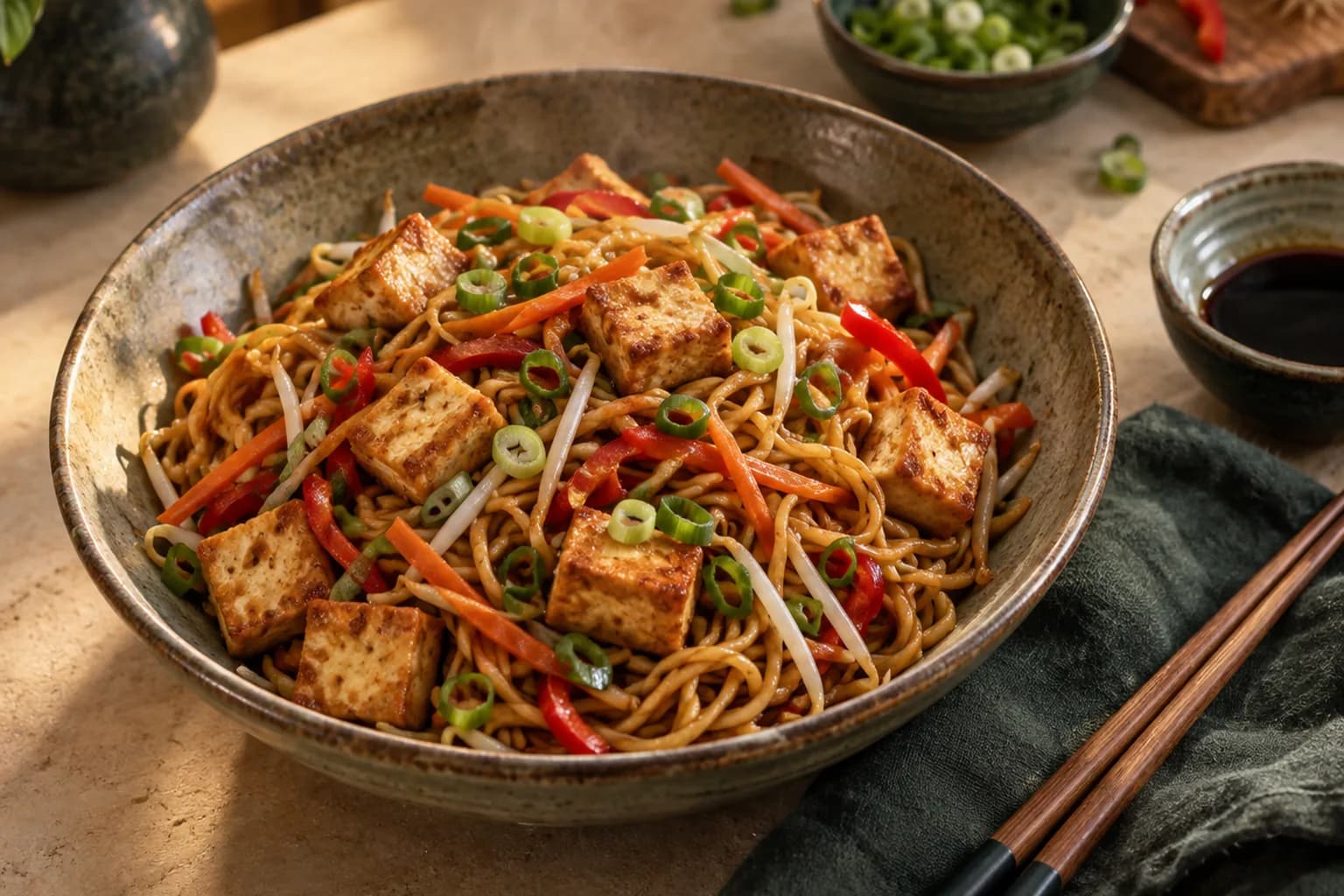 Tofu Chow Mein