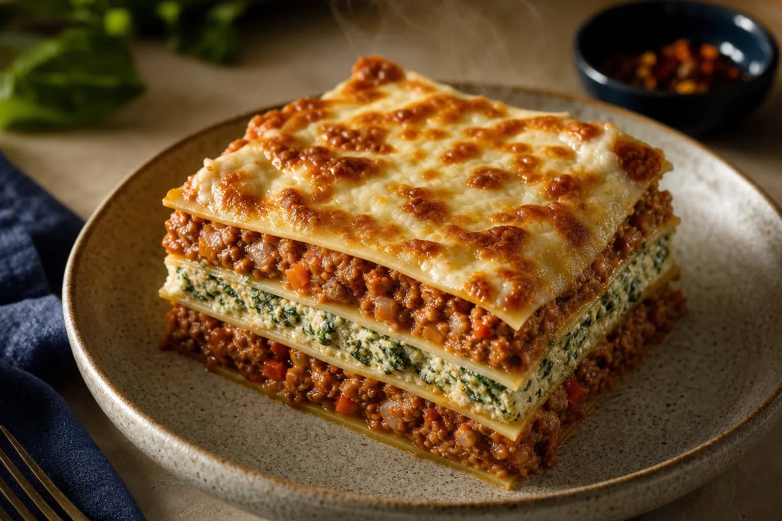 Turkey and Spinach Lasagne