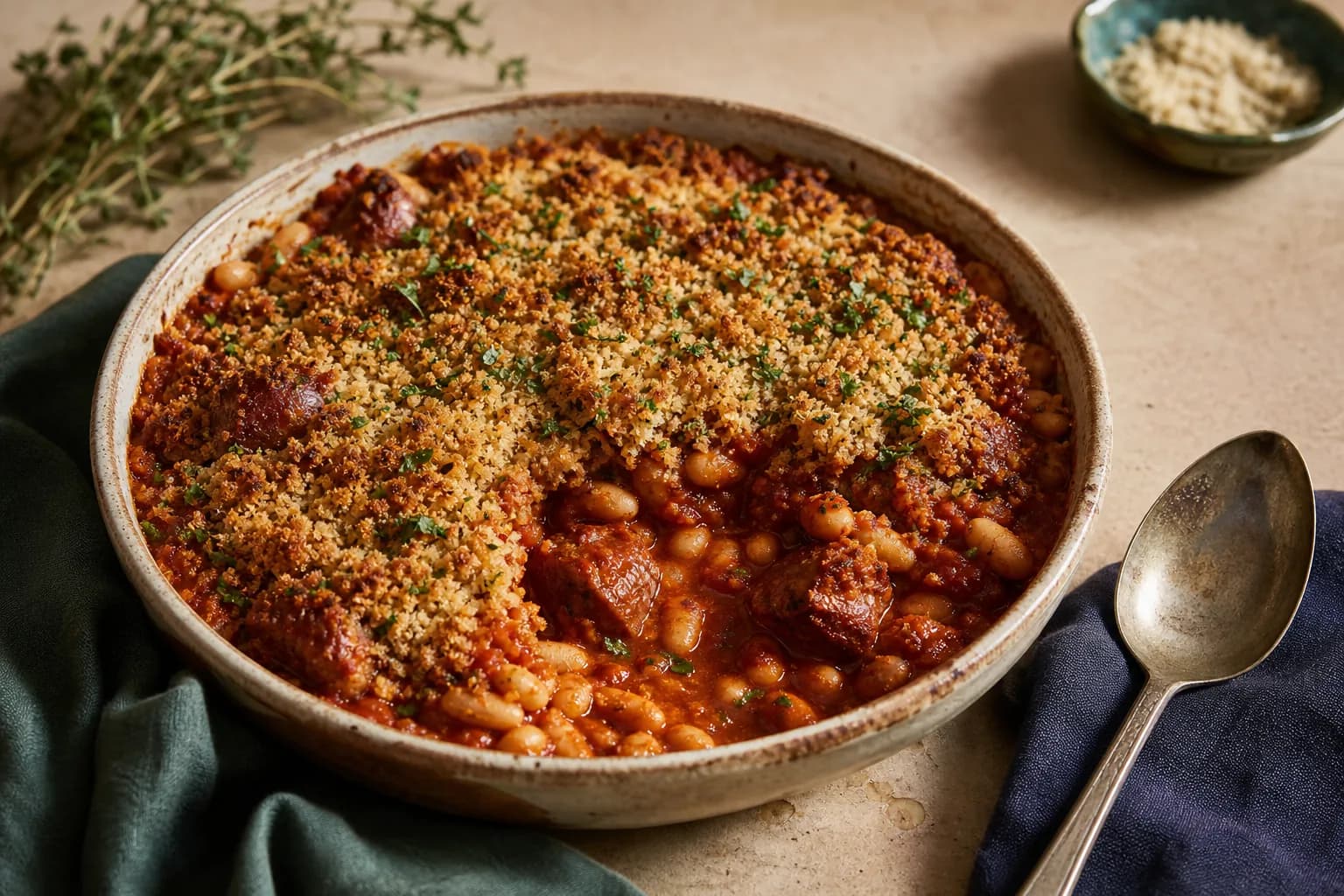 White Bean and Sausage Cassoulet