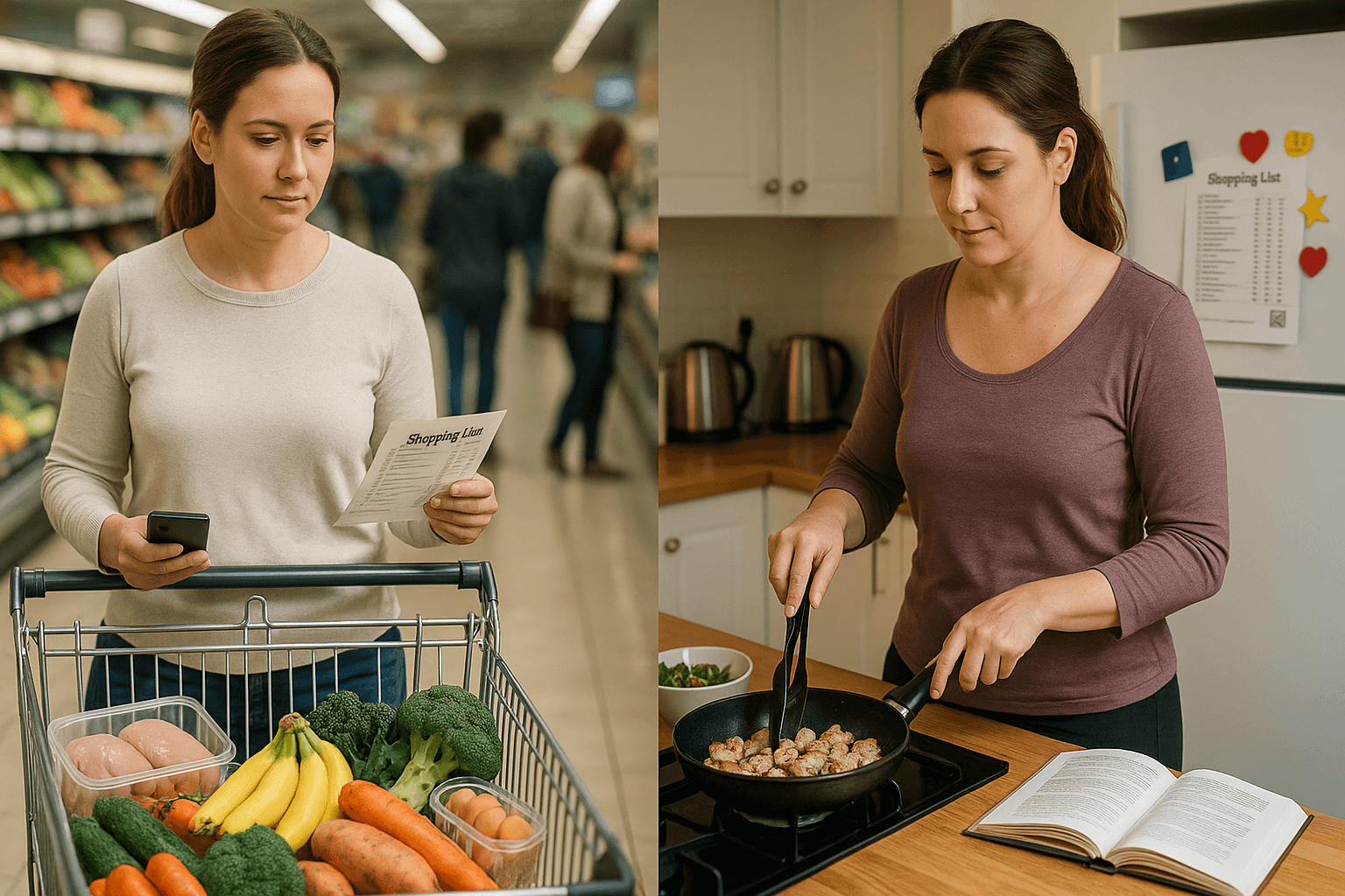Seven-day sample meal plan promotional graphic