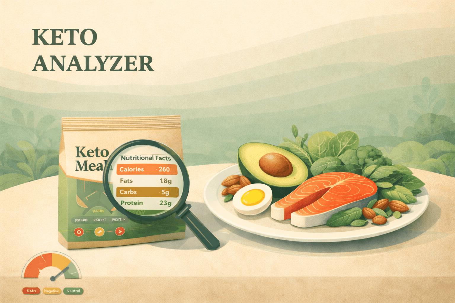 Keto Analyzer promotional graphic