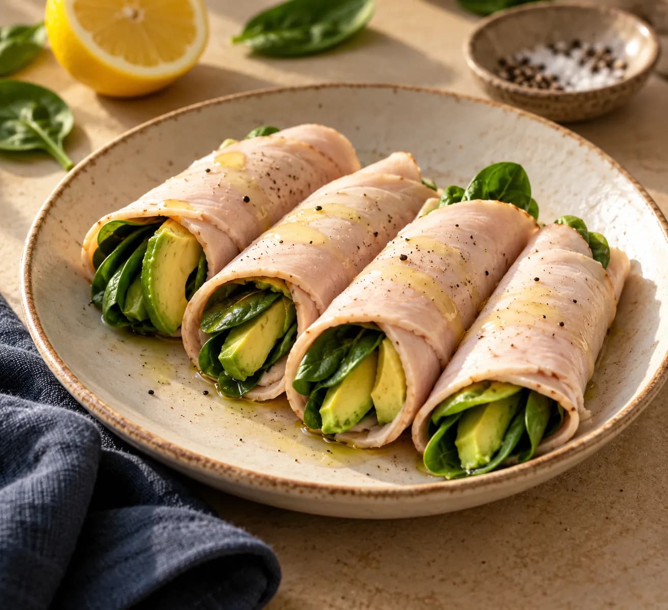 Turkey and Avocado Roll-Ups