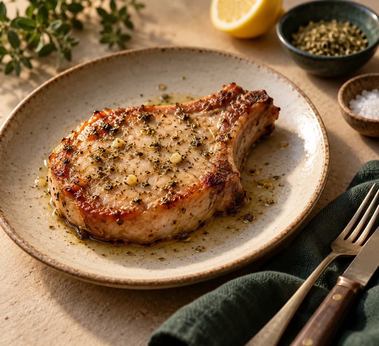 Garlic Herb Pork Chops