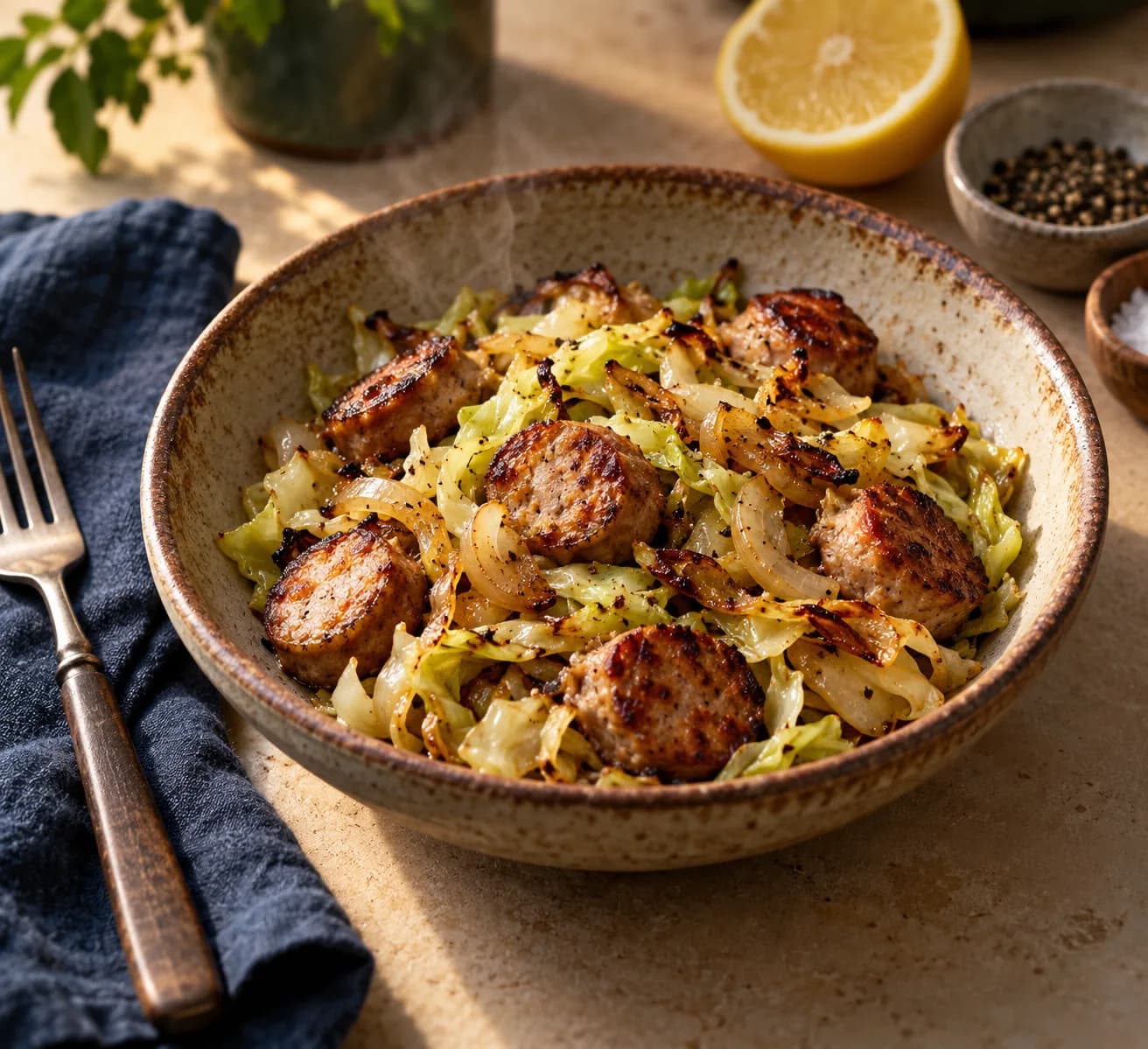 Sausage and Cabbage Skillet