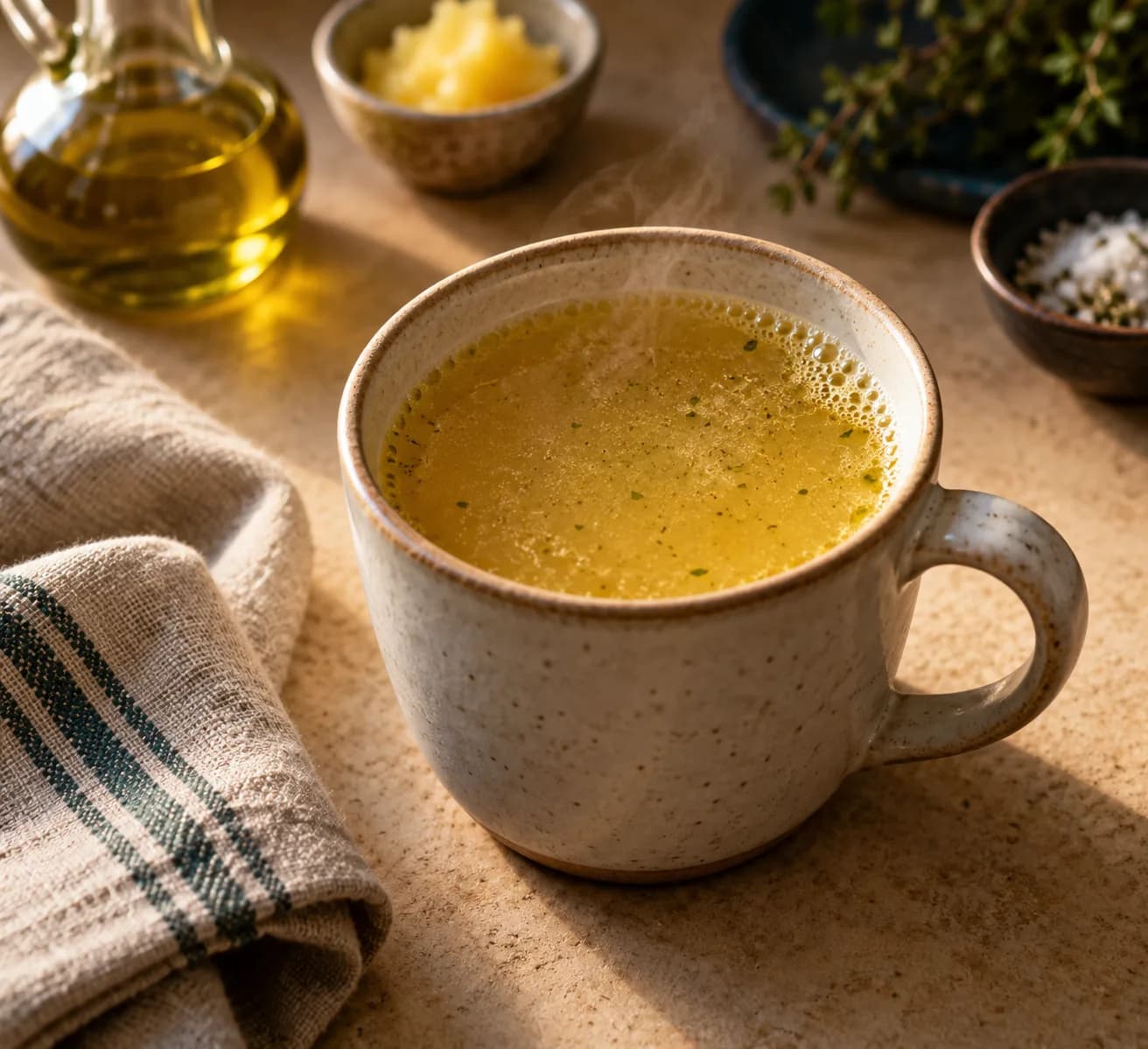 Olive Oil Herb Warm Cup
