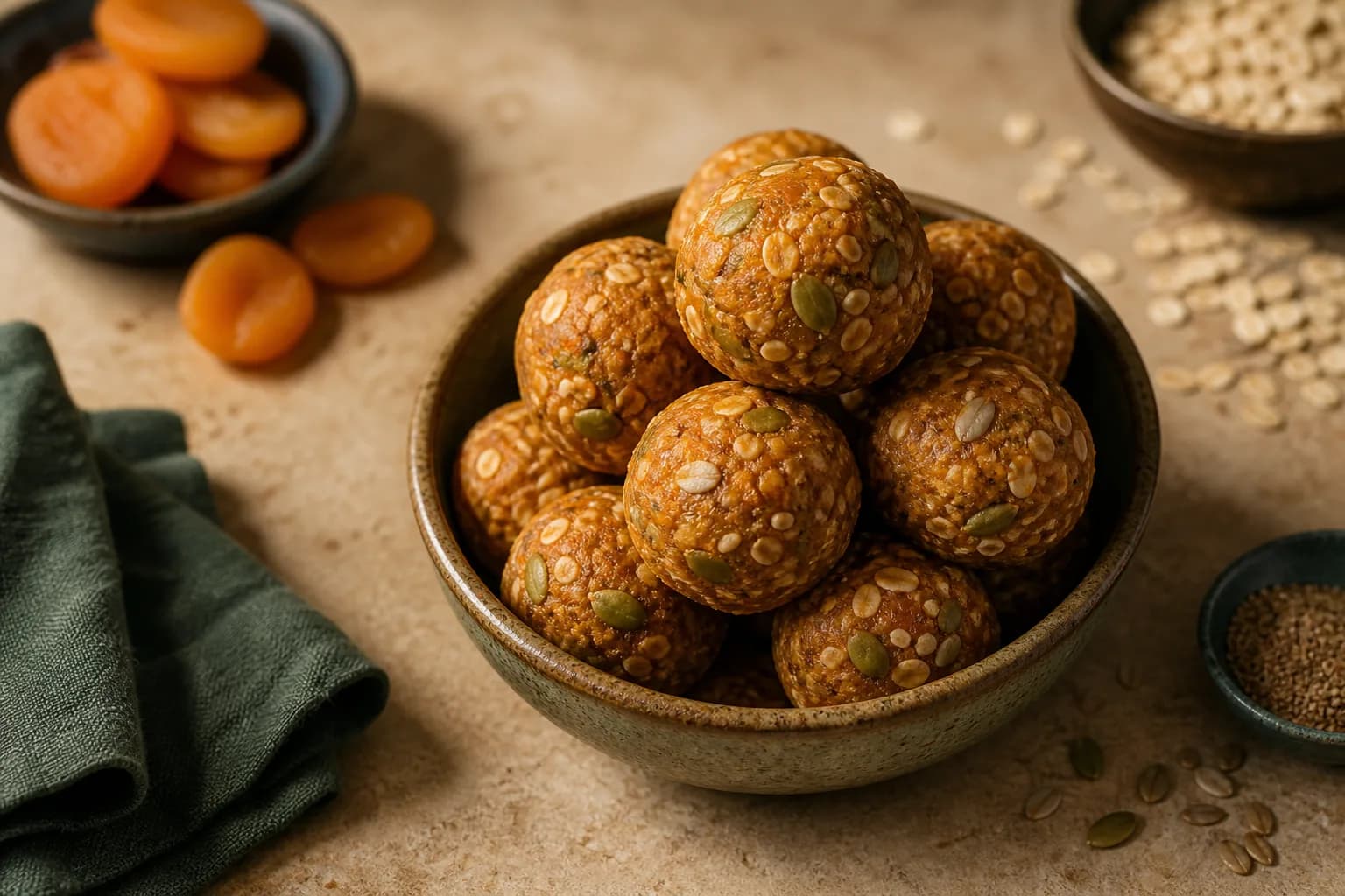 Apricot and Oat Energy Balls