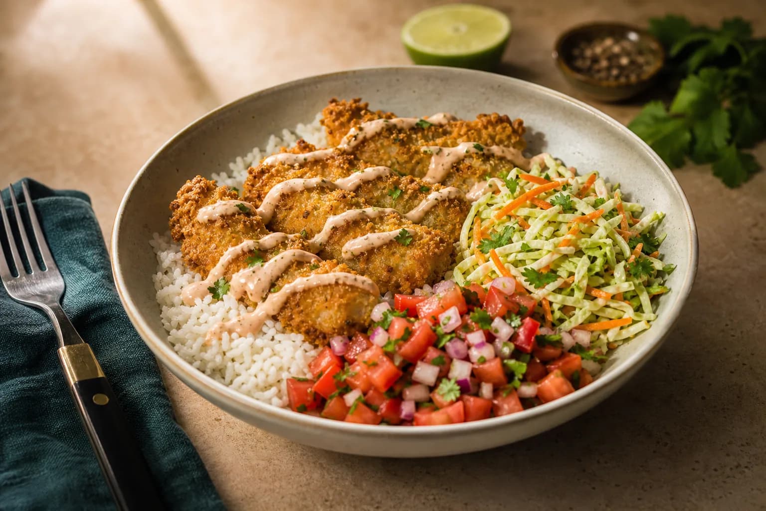 Baja Fish Taco Bowl