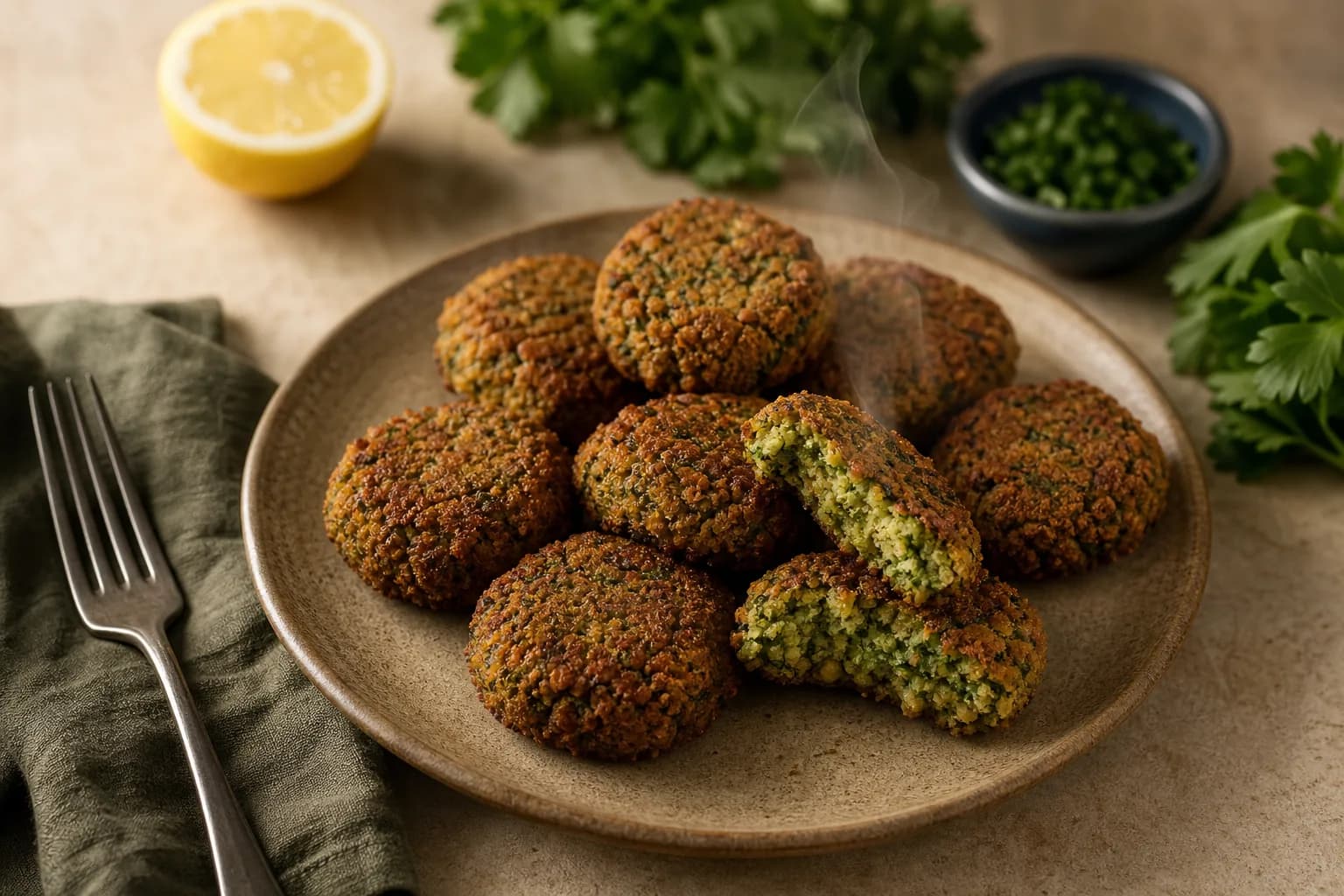 Baked Herb Falafel