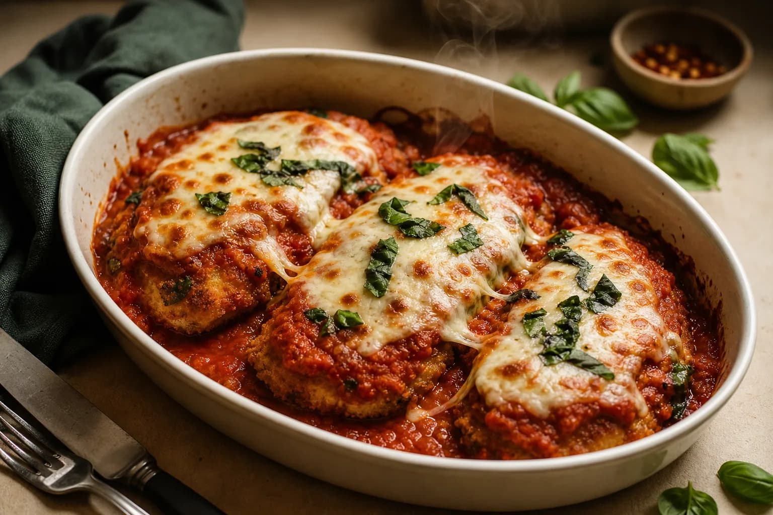 Baked Turkey Parmigiana