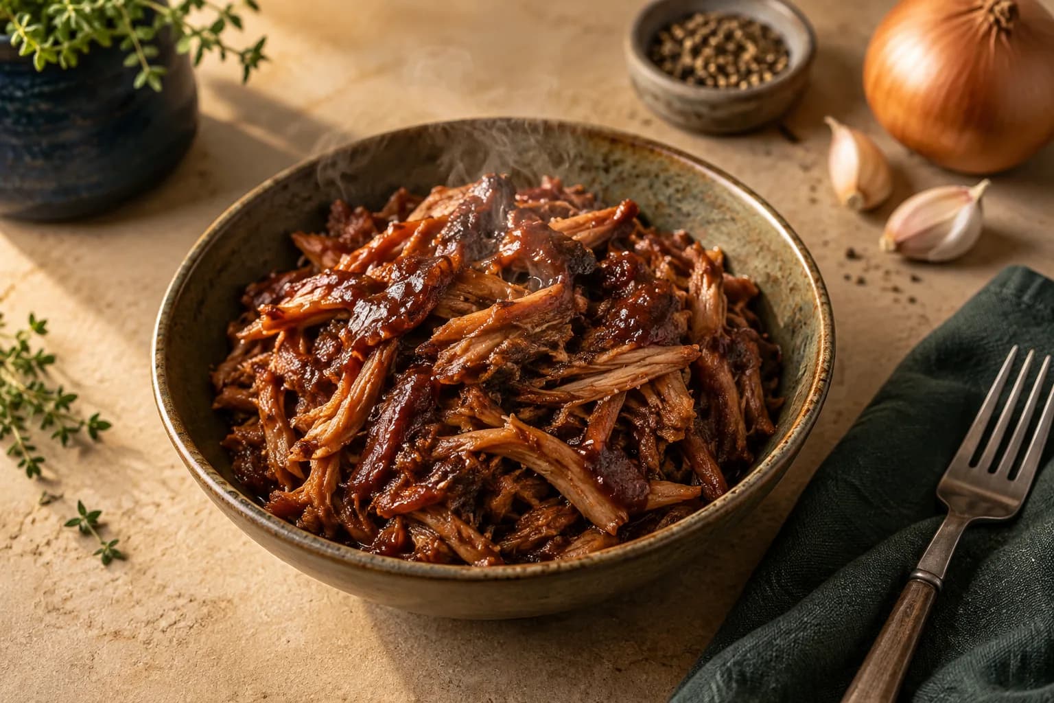 BBQ Pulled Turkey Thigh