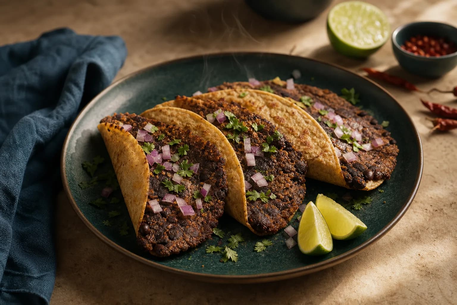 Black Bean Smash Tacos