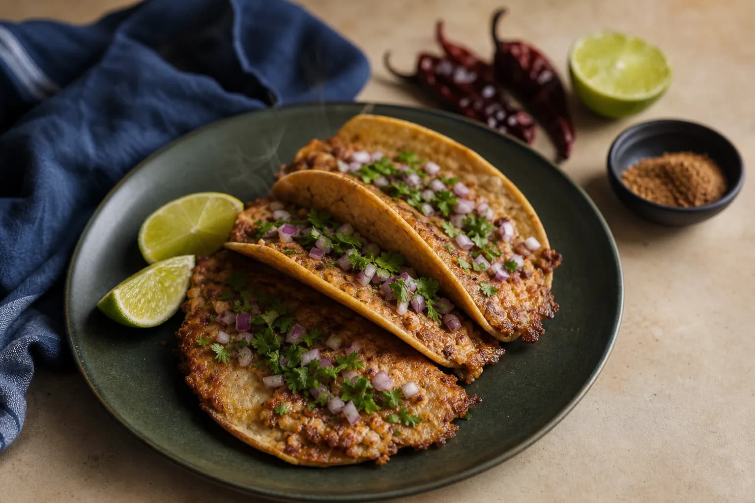 Chicken Smash Tacos