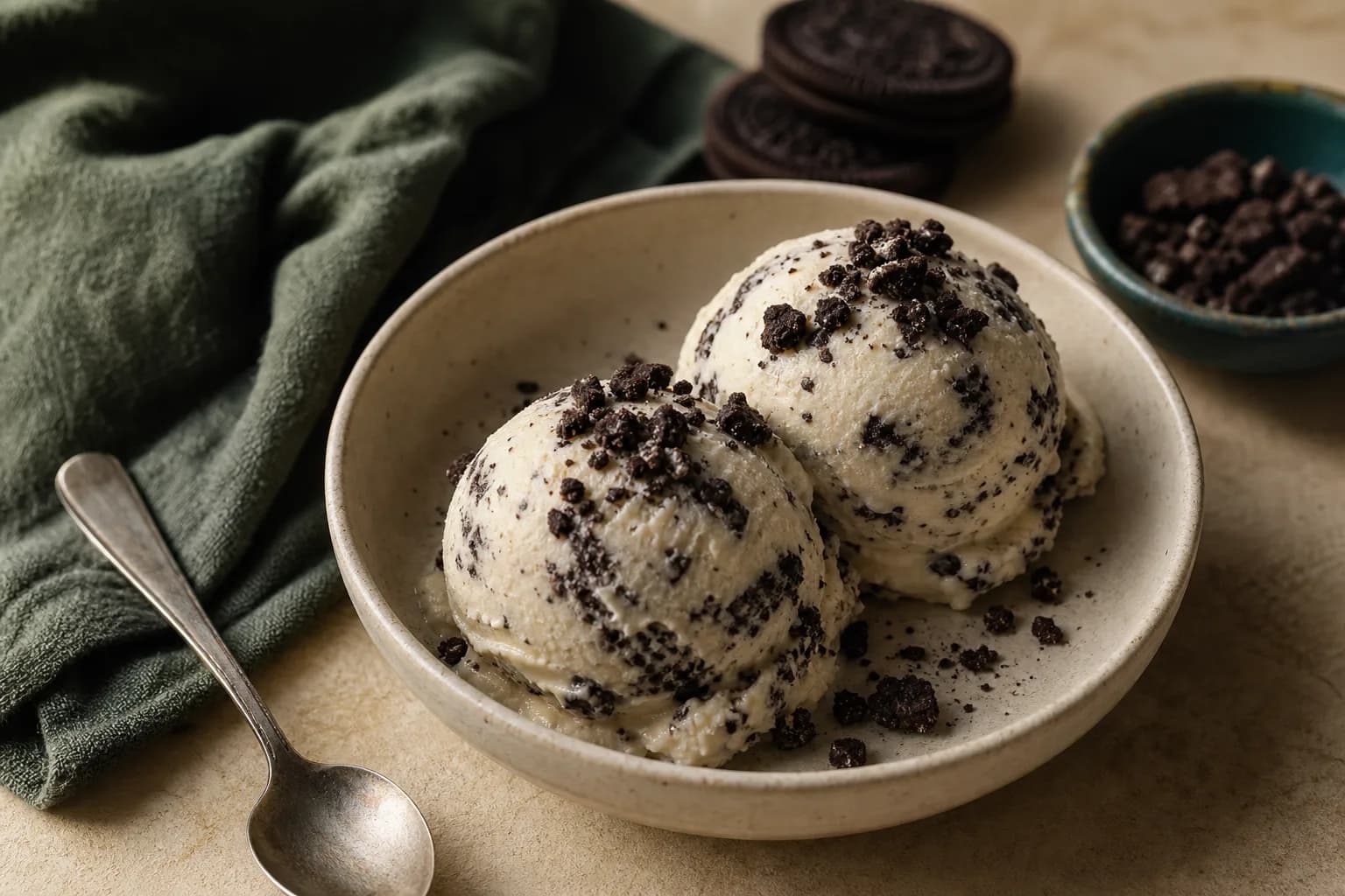 Cottage Cheese Ice Cream, Cookies and Cream