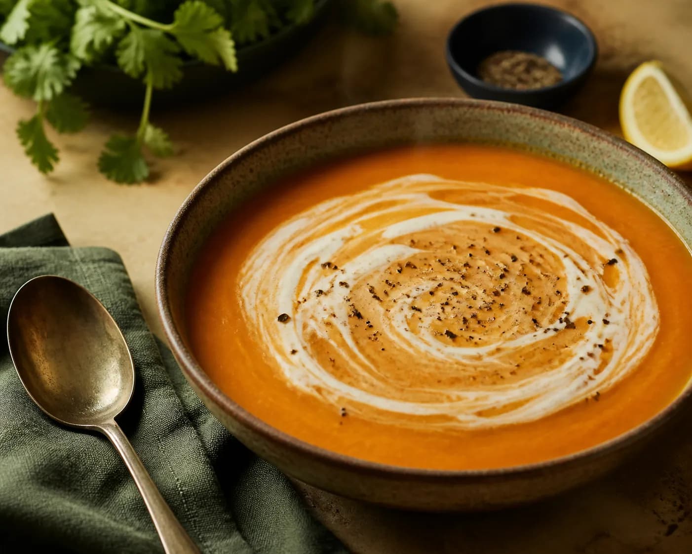 Curried Carrot and Red Lentil Soup