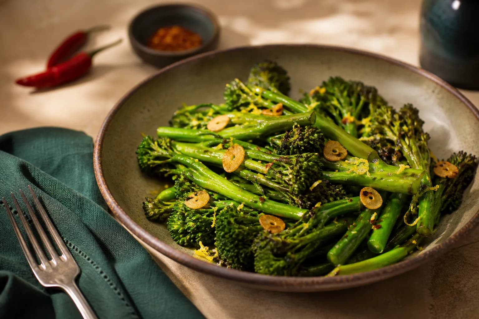 Garlicky Greens with Chilli