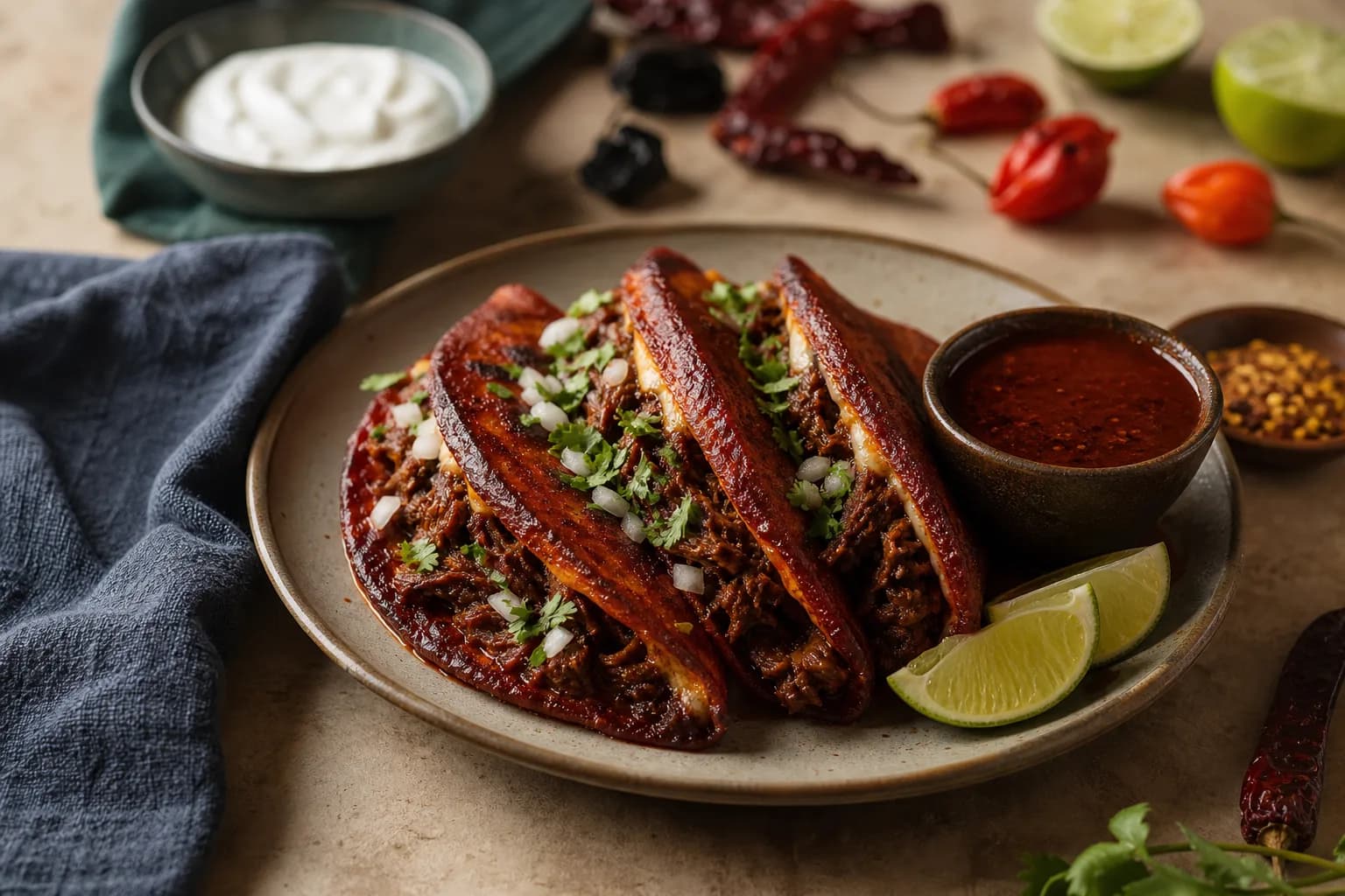 Ghost Pepper Birria Tacos