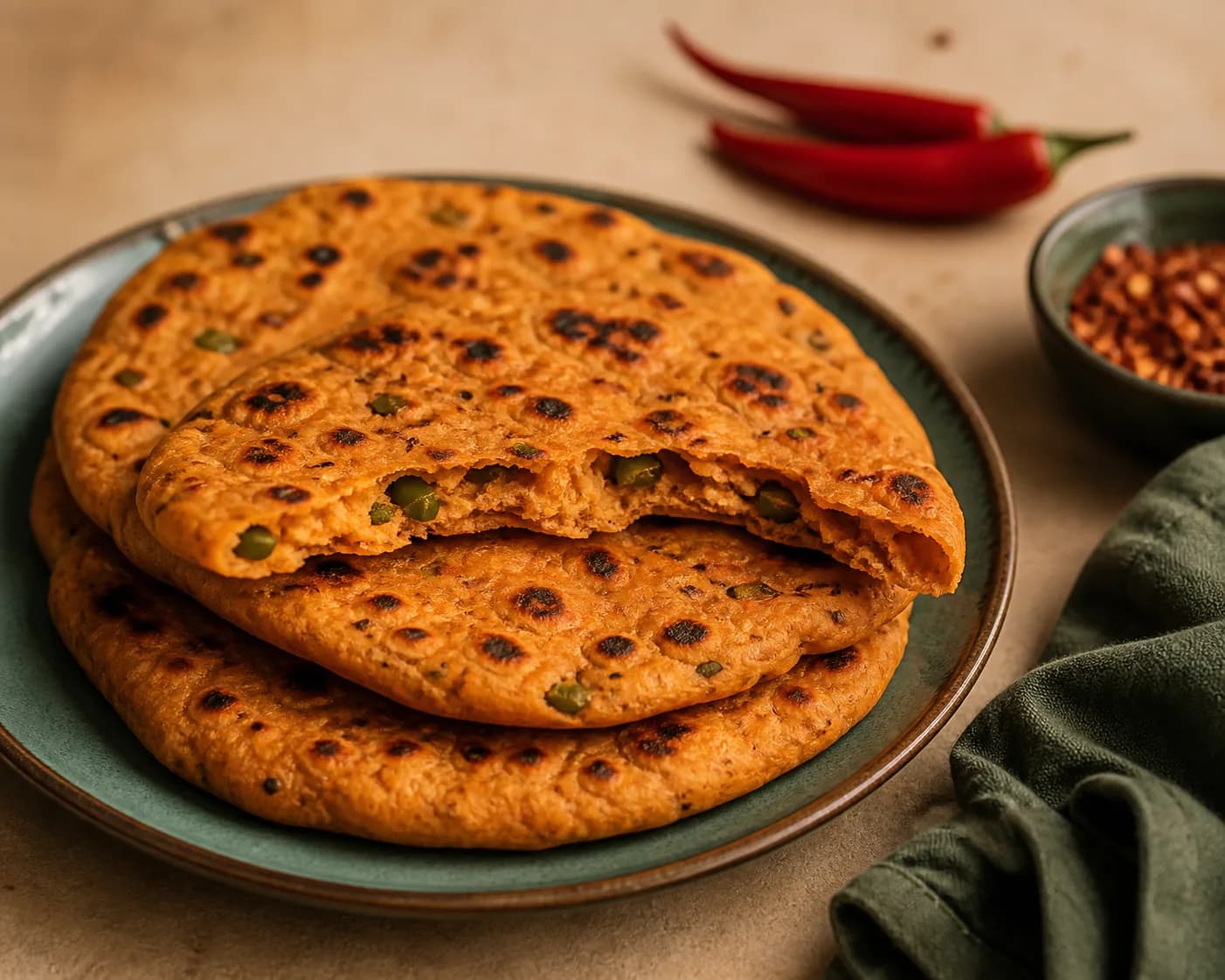 Greek Yoghurt Flatbread, Spicy Jalapeno