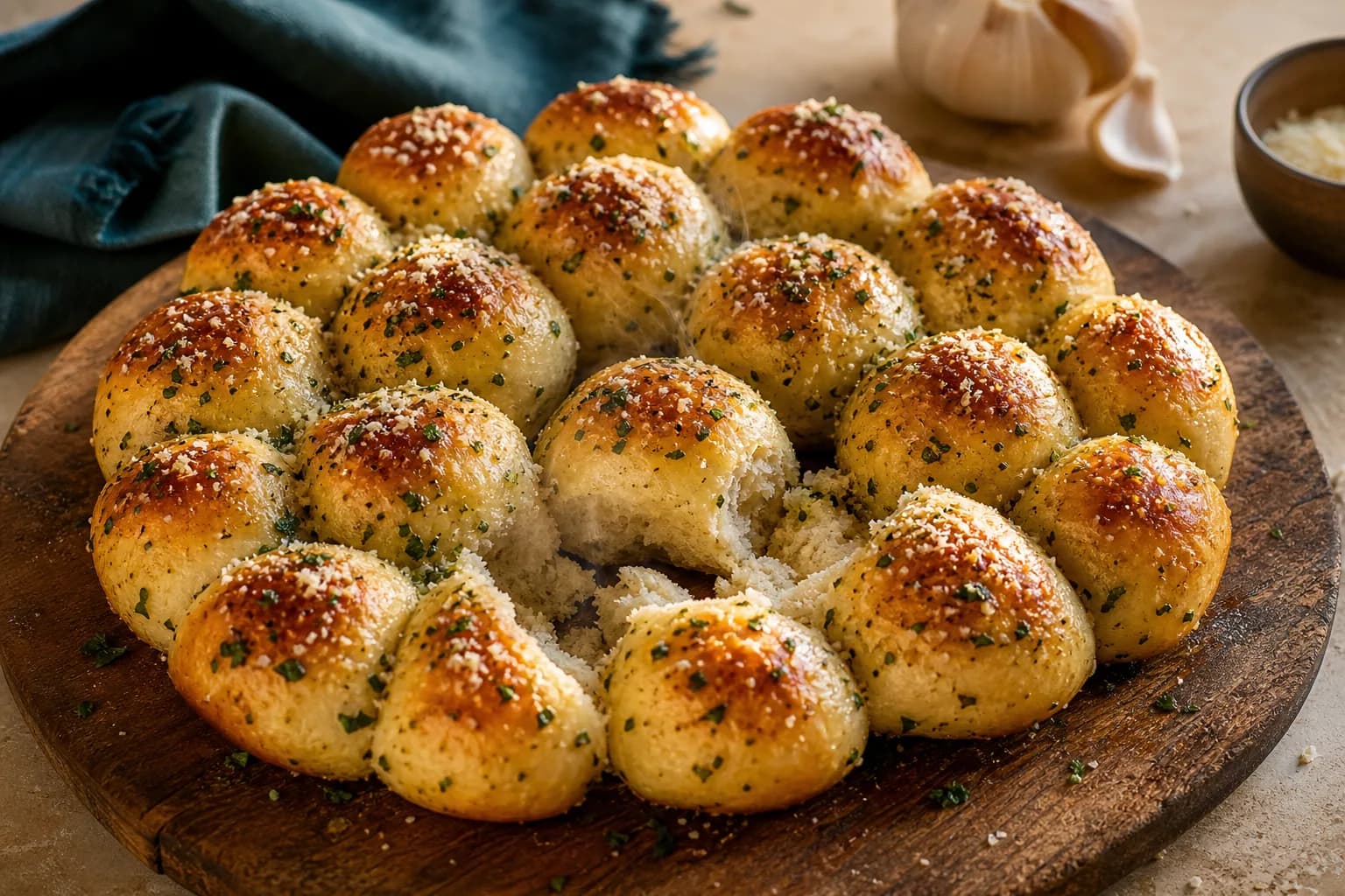 High-Protein Garlic Dough Balls