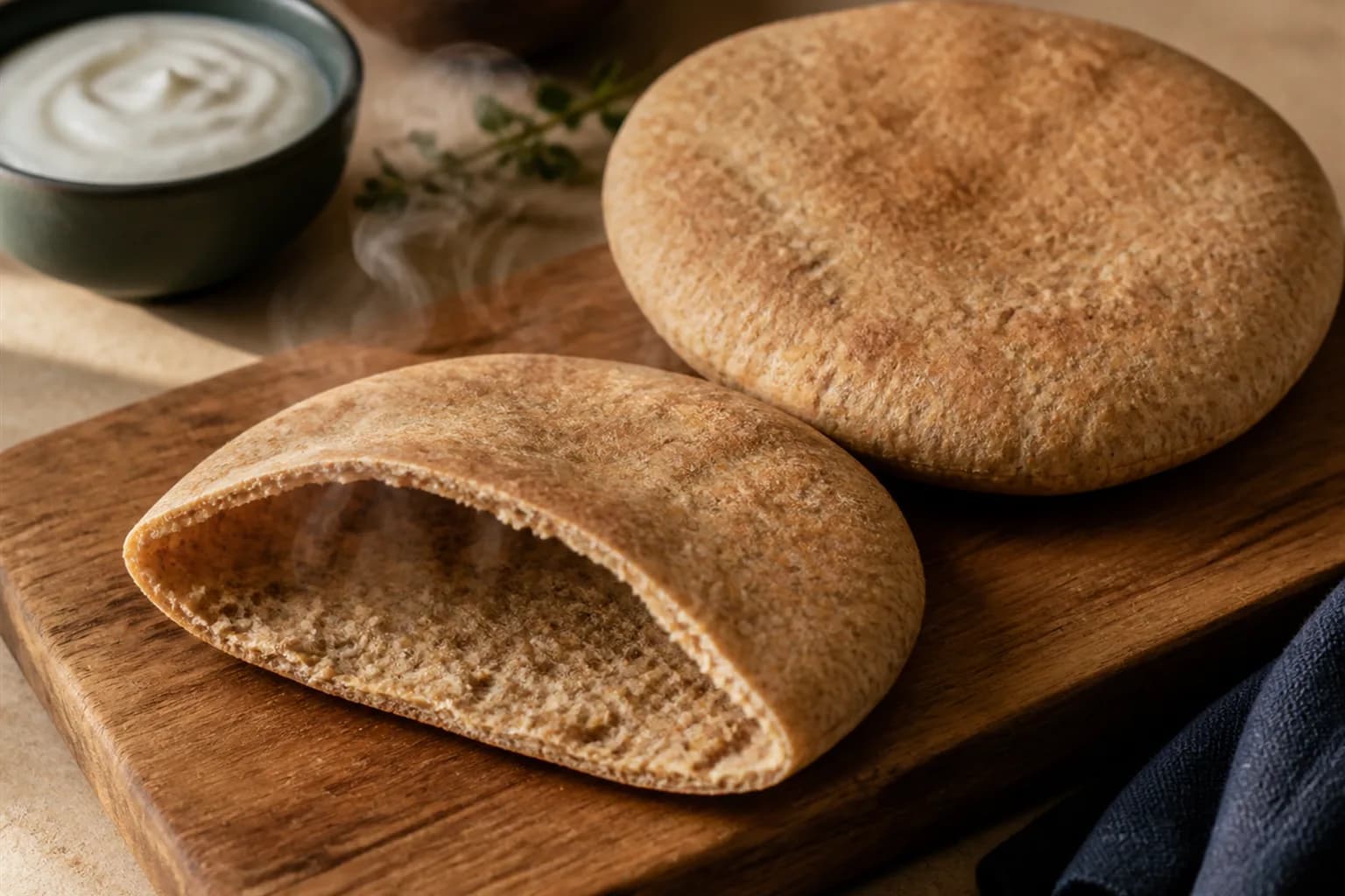 High-Protein Pita Pockets, Wholemeal