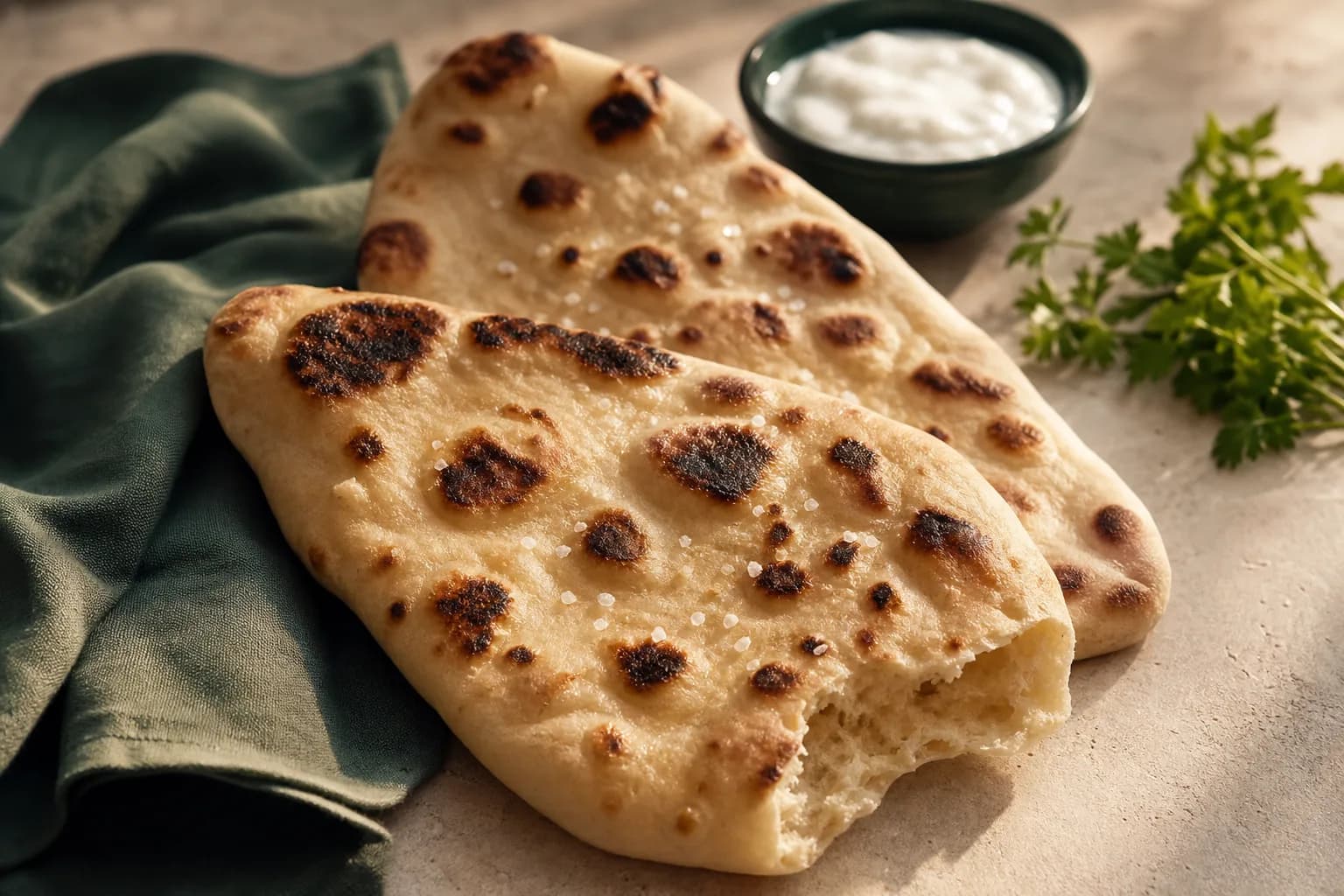 High-Protein Plain Naan
