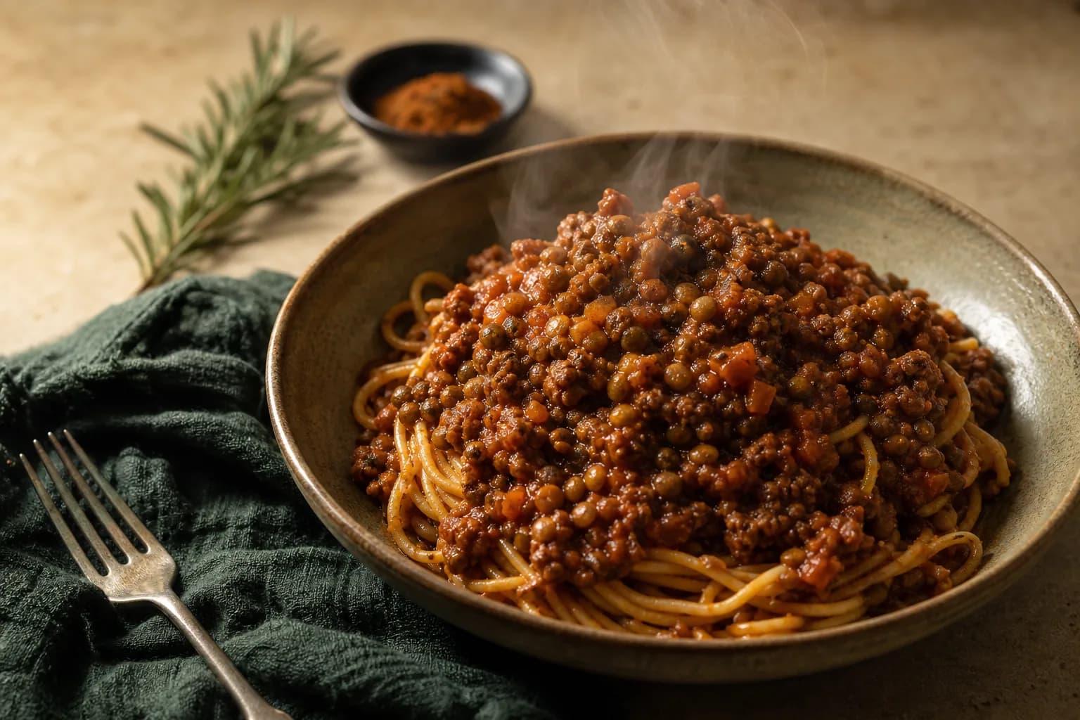 Lamb and Lentil Ragu
