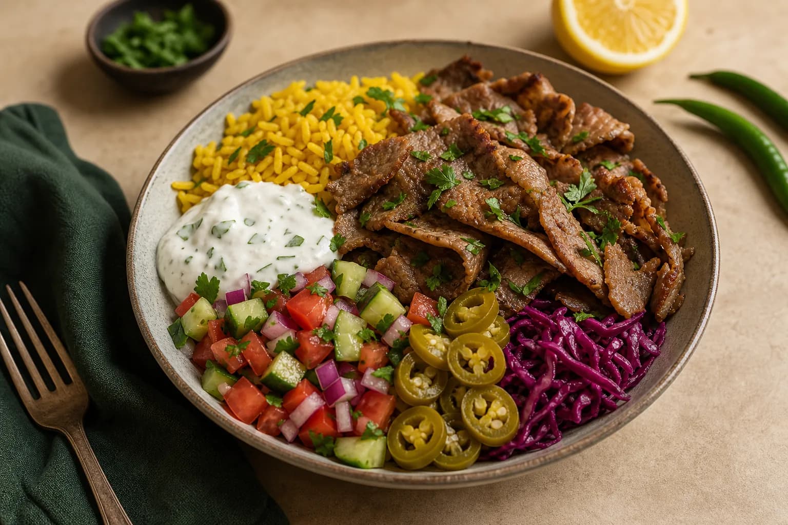 Lamb Doner Kebab Bowl