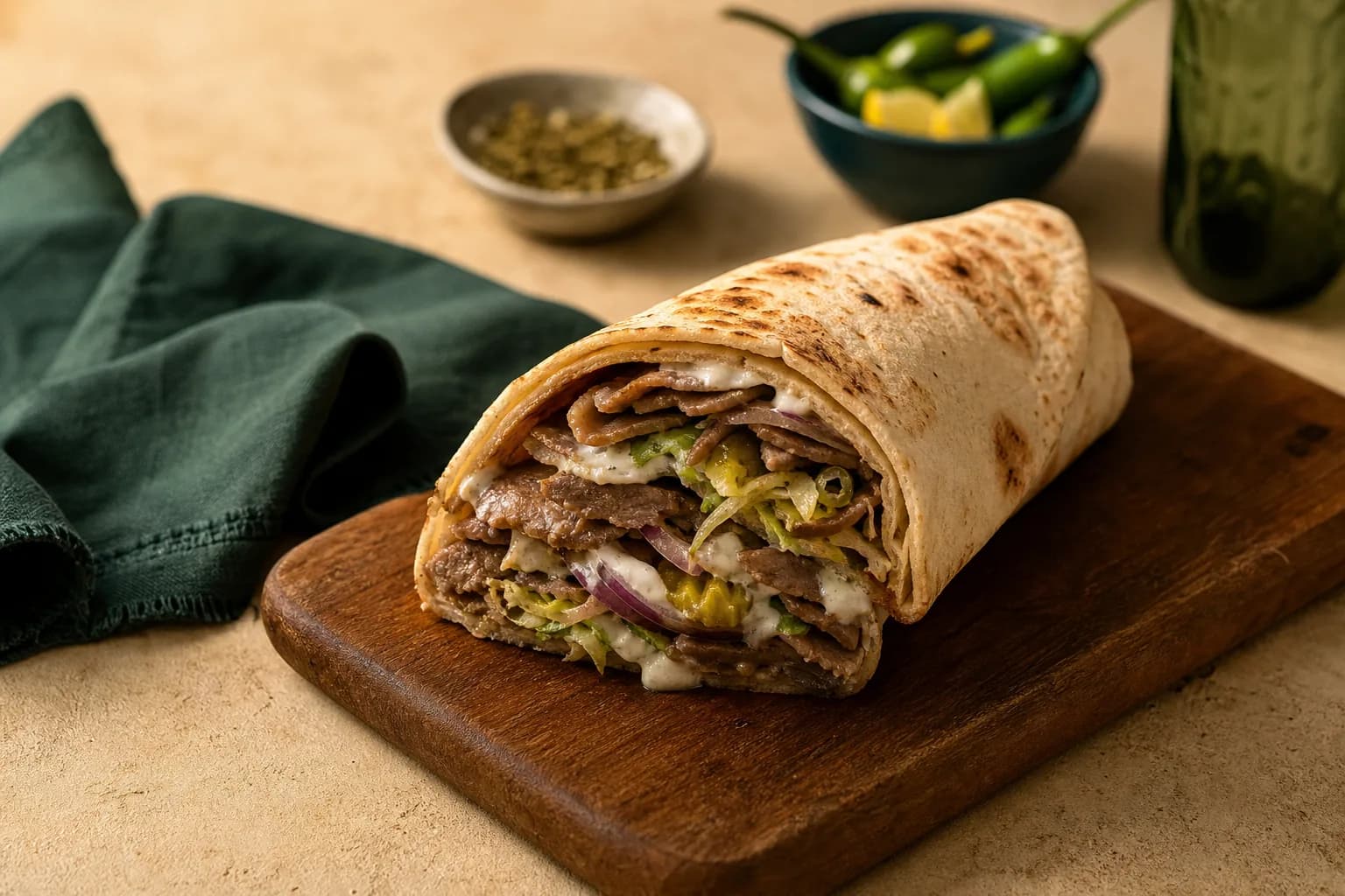Lamb Doner Kebab Wrap