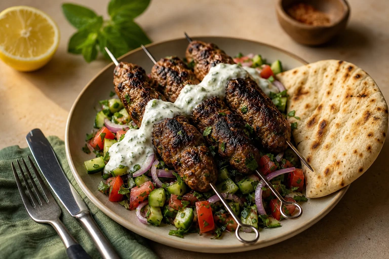 Lamb Kofta Kebabs
