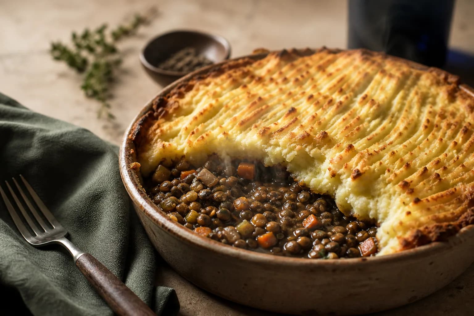 Lentil and Veg Cottage Pie