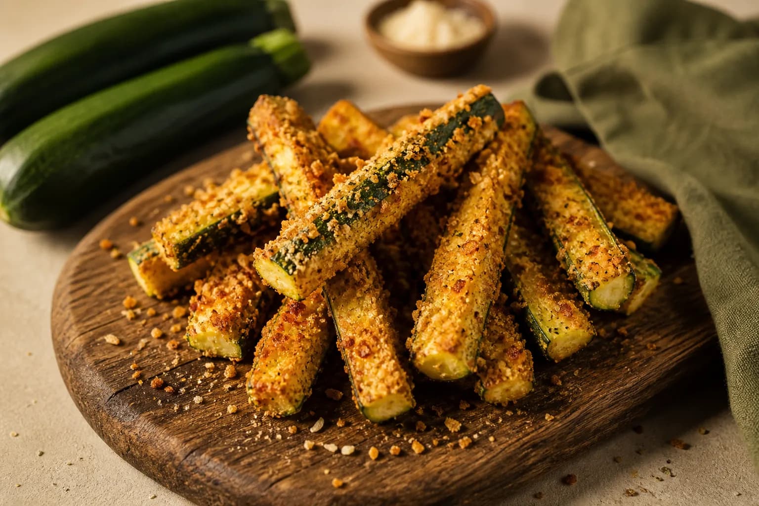Parmesan Courgette Fries