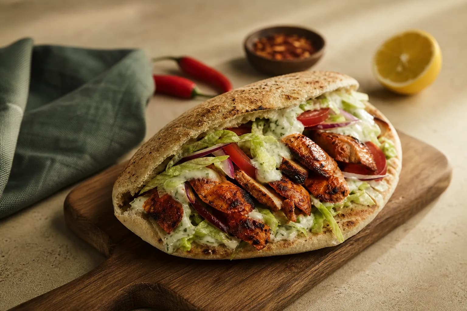 Peri Peri Chicken Pita
