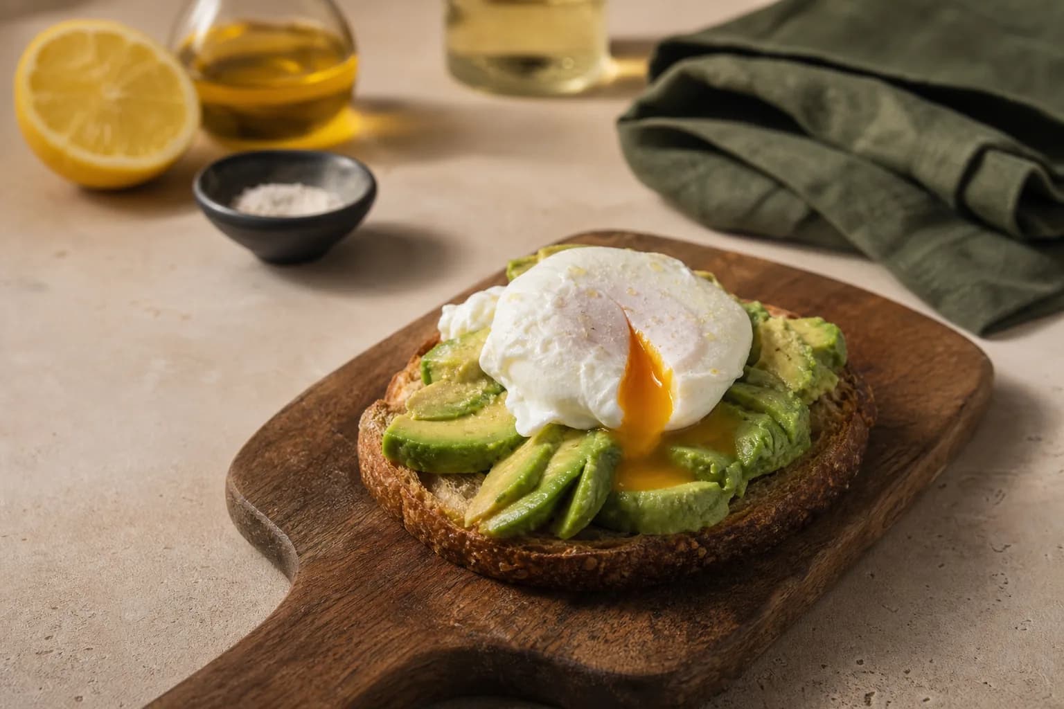 Poached Egg and Avocado on Toast