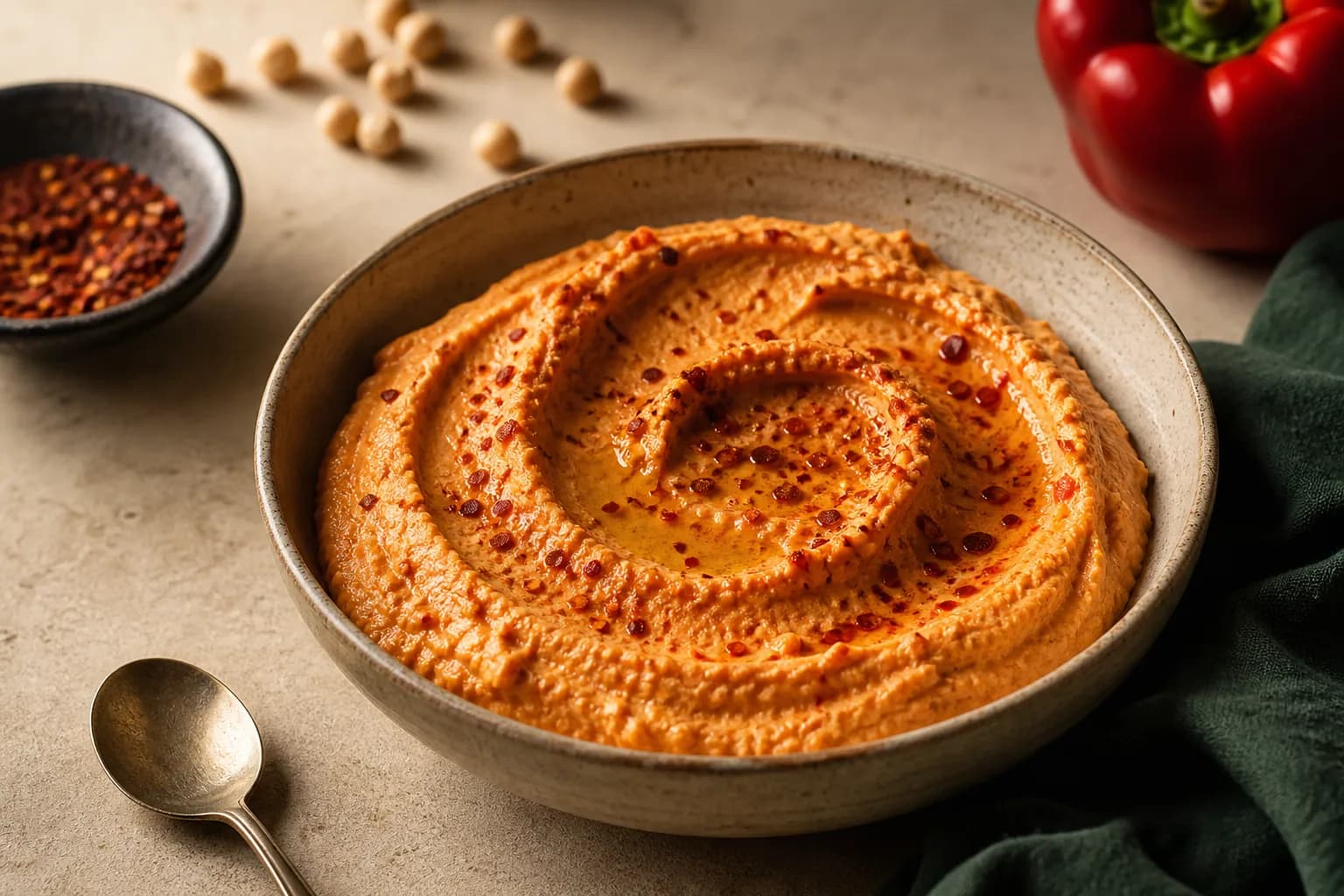Roasted Red Pepper Hummus