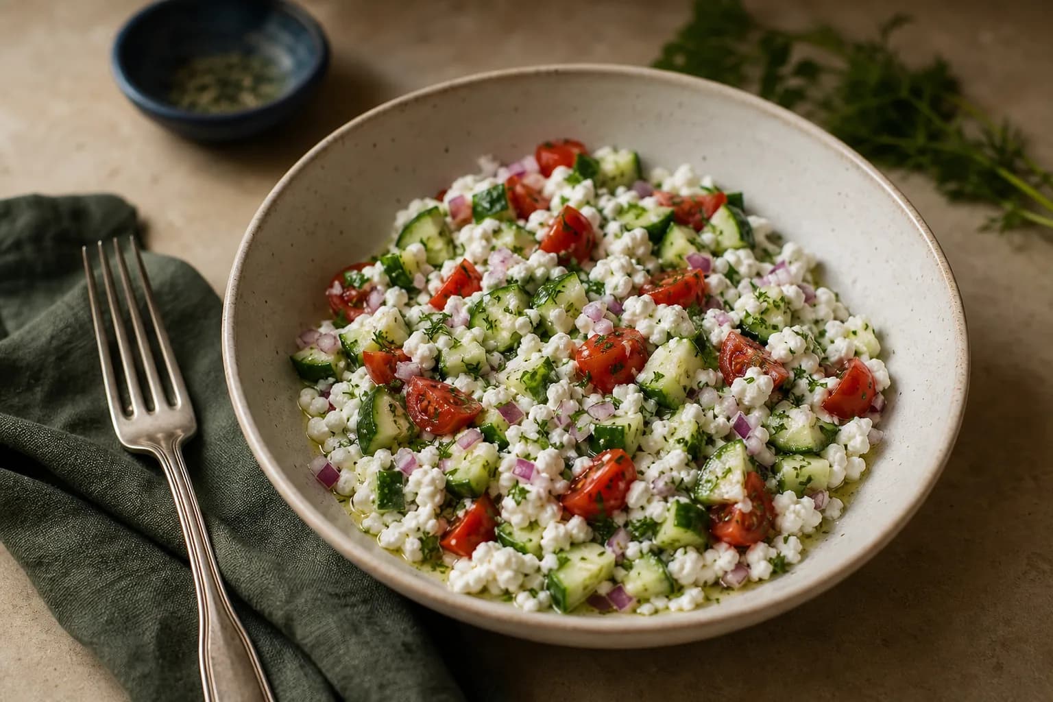 Savoury Cottage Cheese Bowl