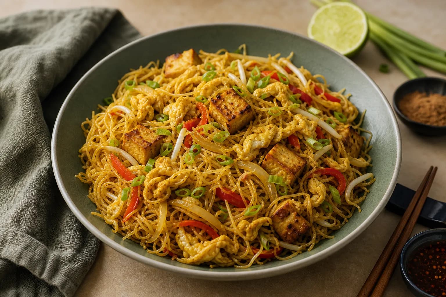 Singapore Tofu Noodles