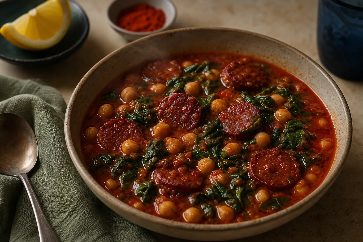 Spanish Chorizo and Chickpea Stew