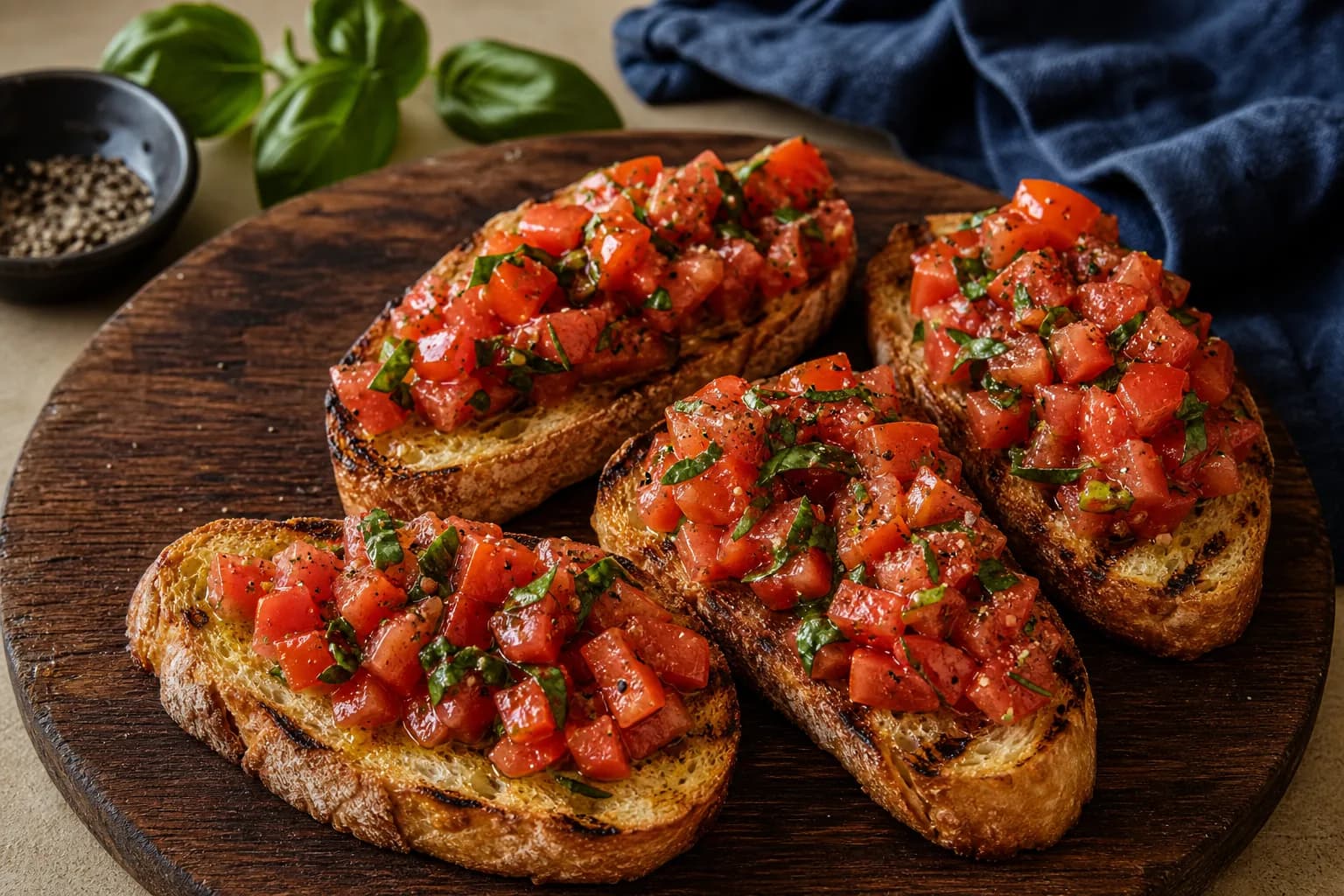Tomato and Basil Bruschetta